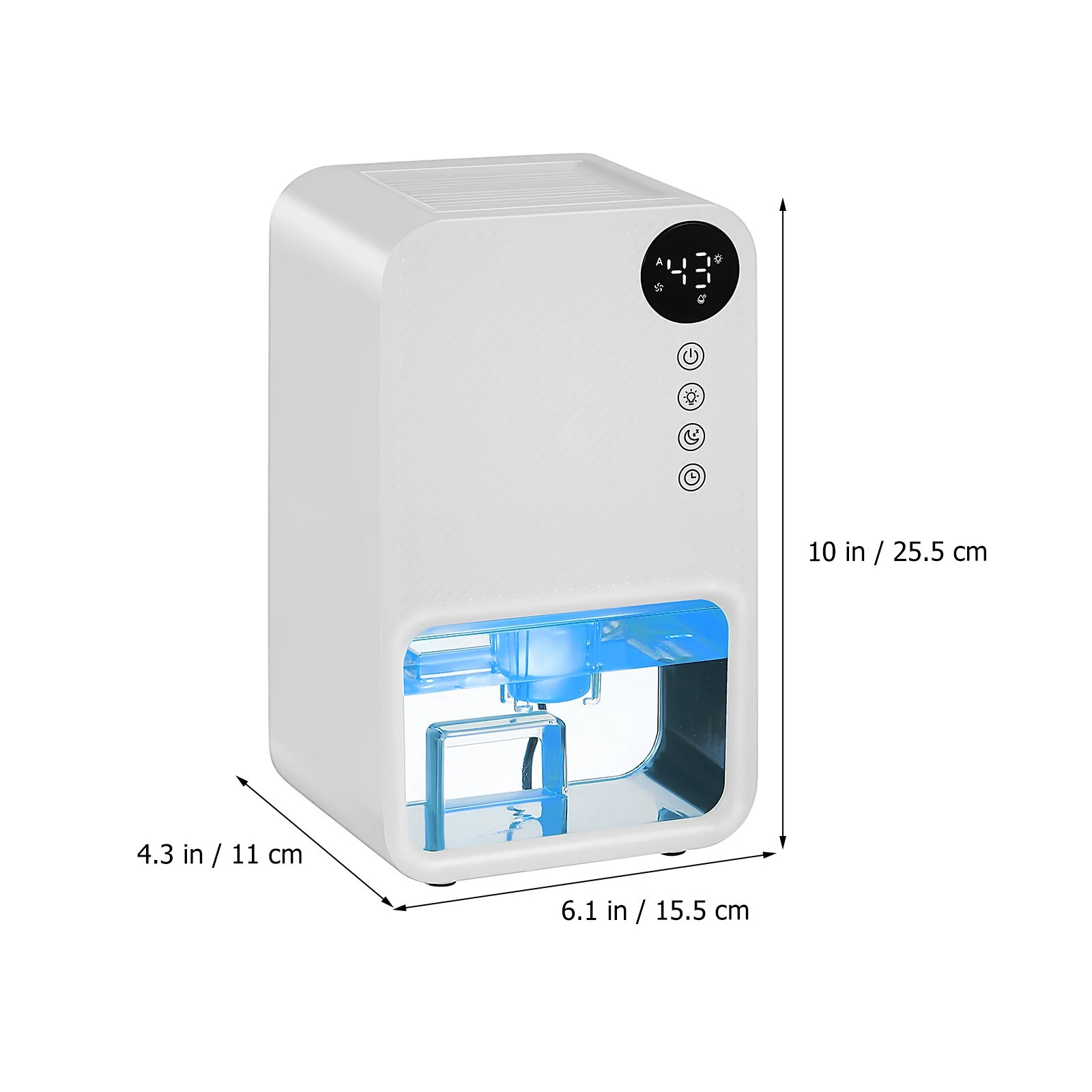 Baade Dehumidifiers for Home for Room,Quiet Dehumidifier with 1100ML Water Tank for Basement,Small Dehumidifier for Bedroom Bathroom RV Closet with Auto Shut Off (White)
