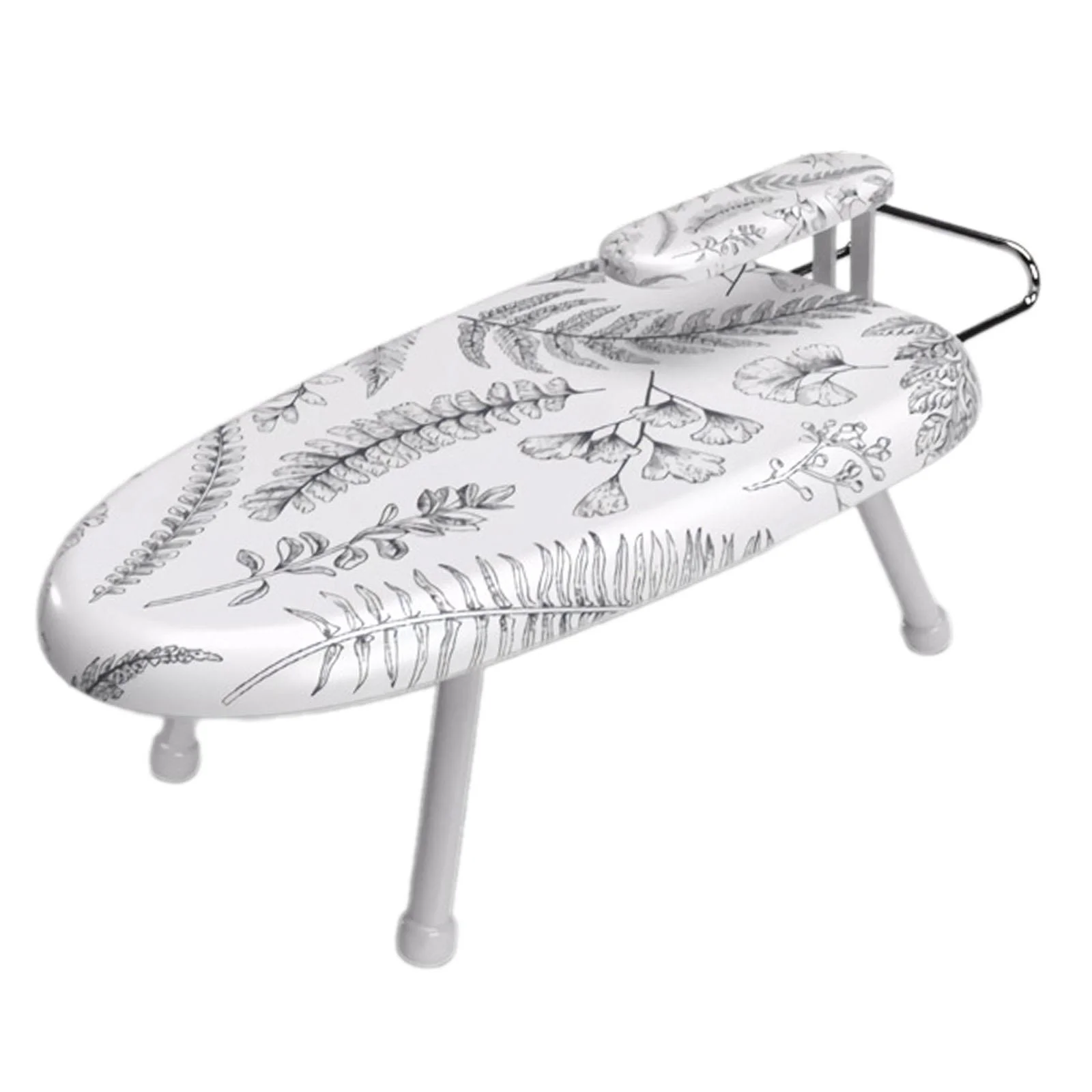 jicheng Mini Desktop Ironing Board, Space Saving Ironing Table with Foldable Legs, Small D