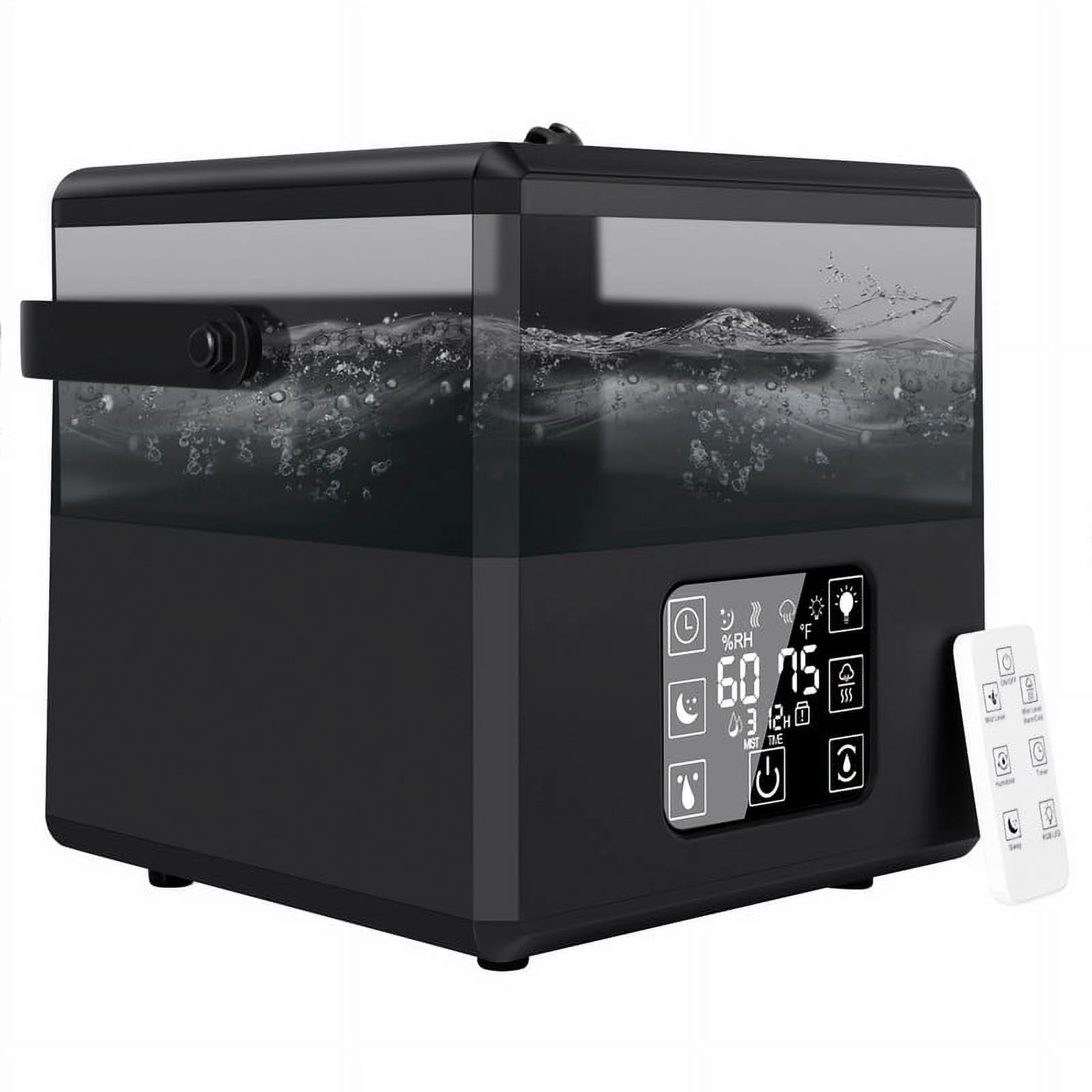 Junovo 6L Humidifier with Remote Control Ultrasonic Cool and Warm Mist Essential Oil Diffuser Large Capacity Humidifier for Home and Office