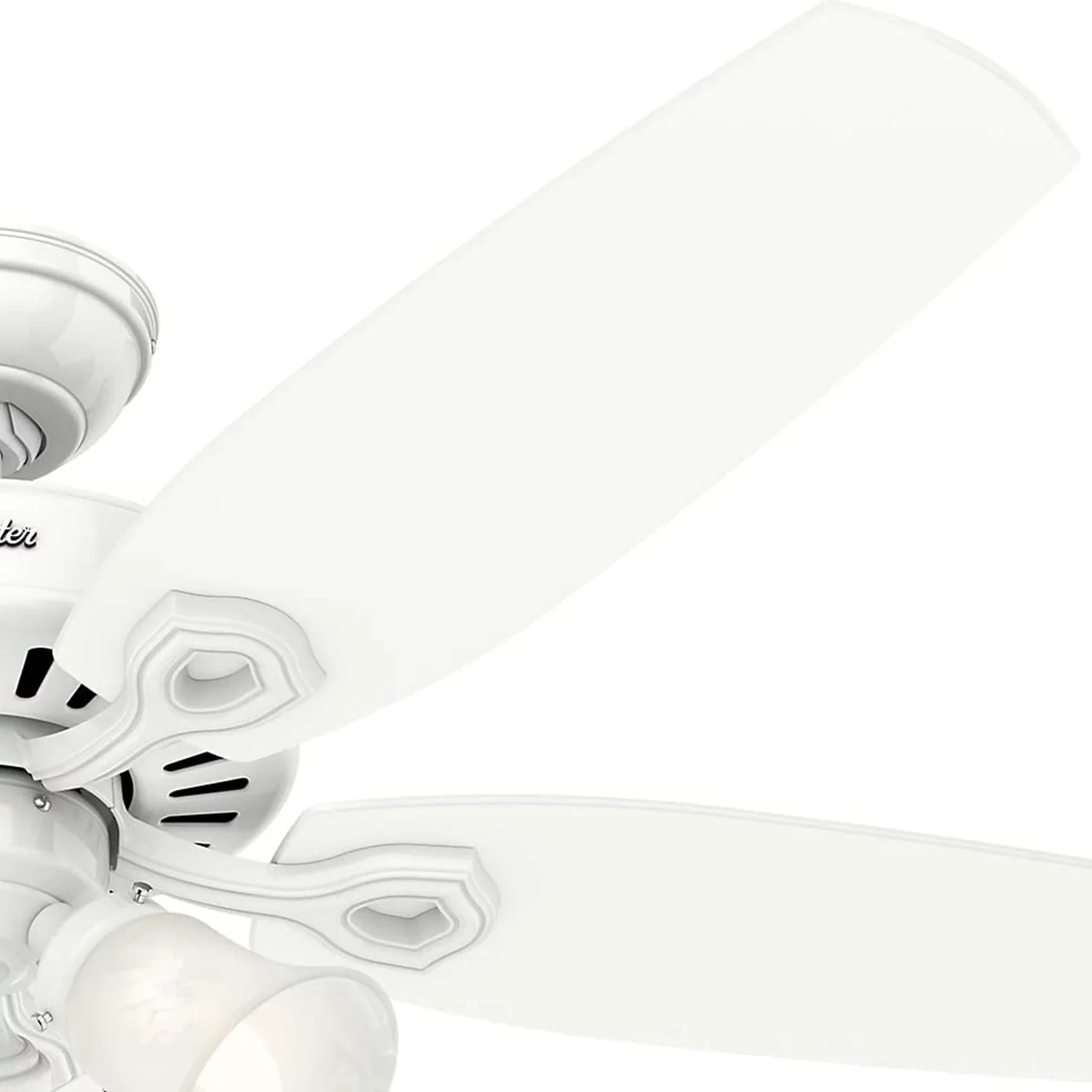 Hunter Fan Company 53236 Builder Plus 52 Inch Home Ceiling Fan, Snow White