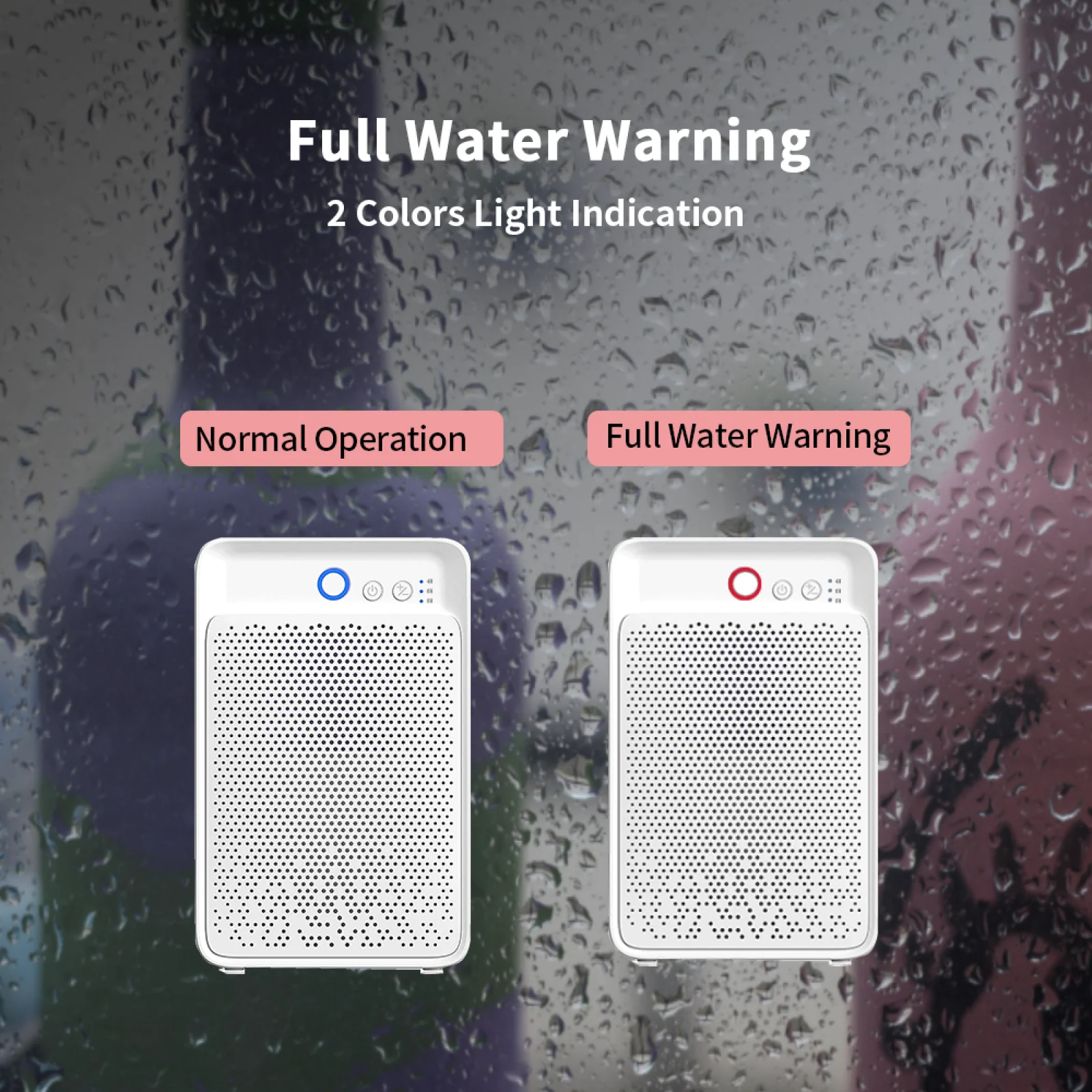 1000ml Dehumidifier - Energy-Saving, Ultra-Quiet, Compact & Efficient - Ideal for Home, Bedroom, Office - Say Goodbye to Dampness & Mold(Blue)