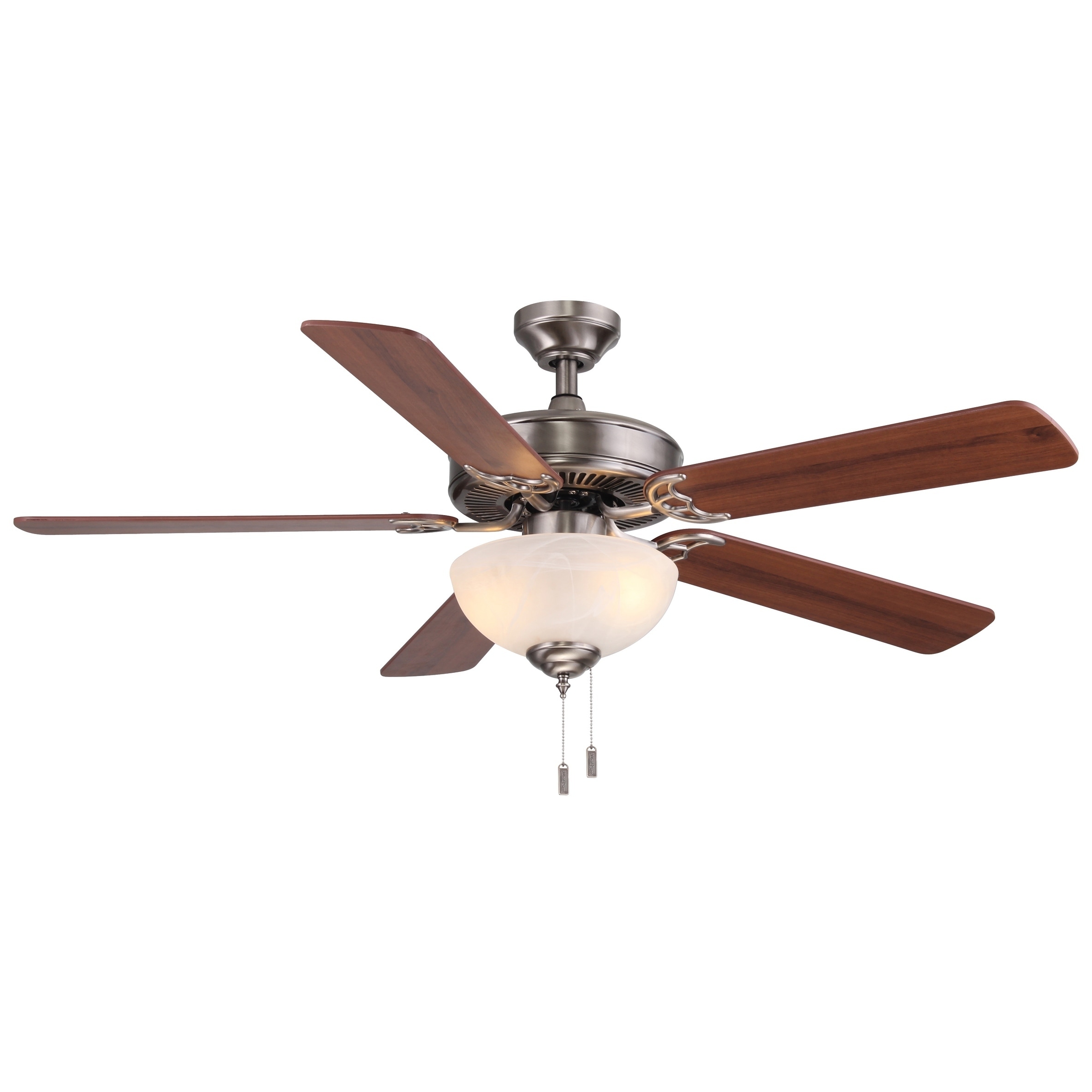 Dalton 52' Ceiling Fan with Bowl Light Kit Nickel