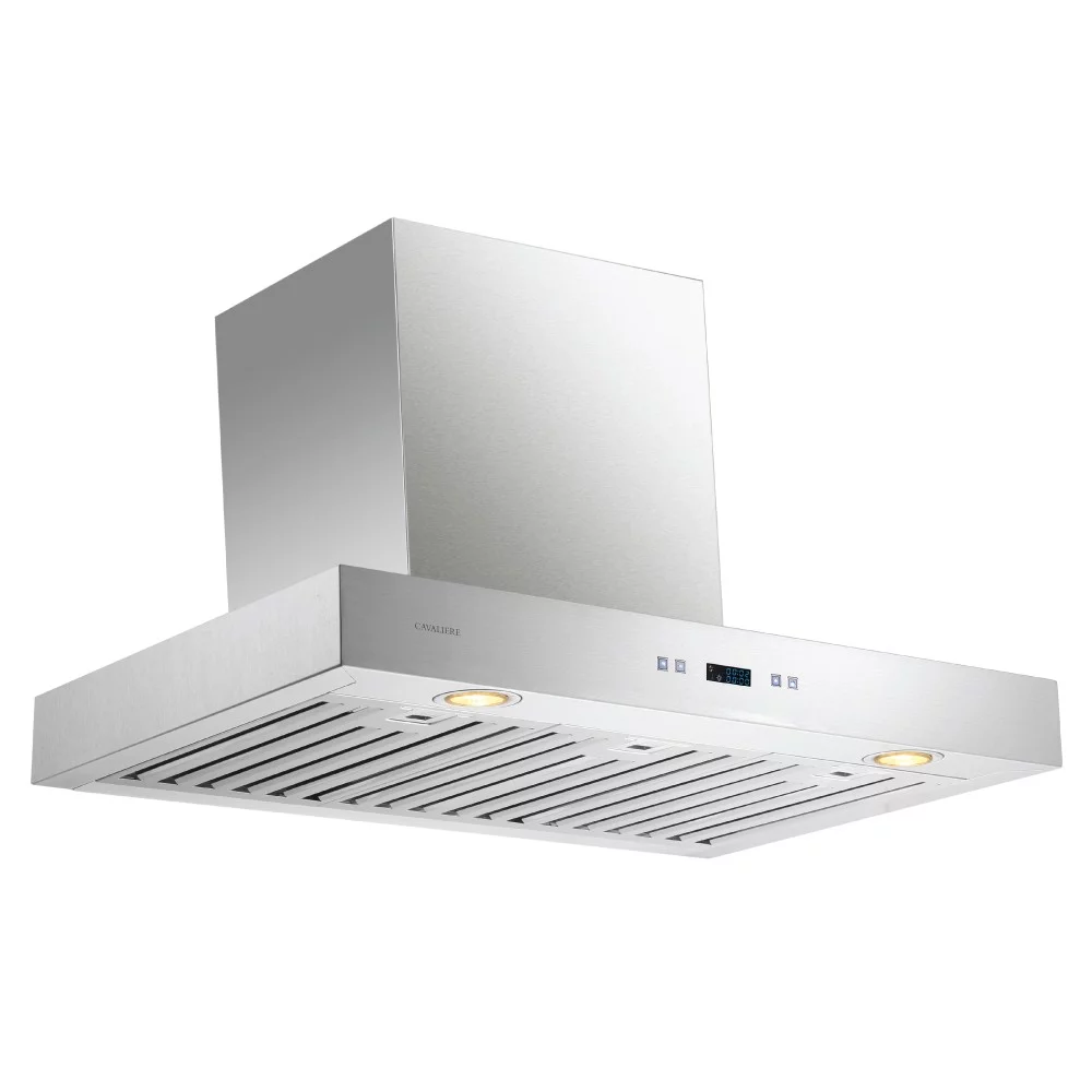 CAVALIERE 30' Inch Range Hood in Brushed Stainless Steel 900 CFM- LED Lighting- SV218Z-30