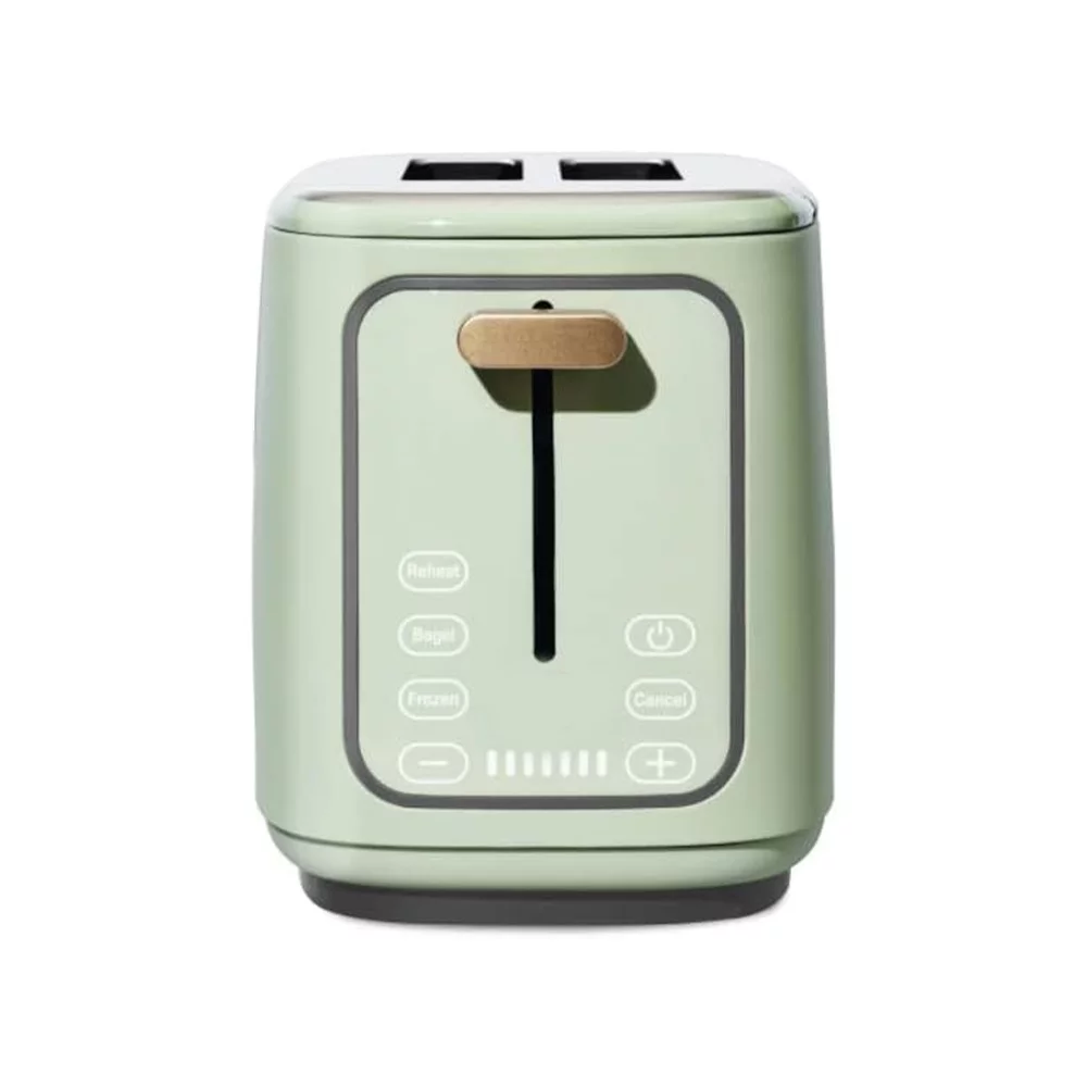 2-Slice Toaster, Stainless Steel Bread Toaster with Touch-activated Display and 7 Settings, Modern Kitchen Supplies with Removable Crumb Tray for Bagels, Waffles, Specialty, Puff Pastry, Snacks, Blue