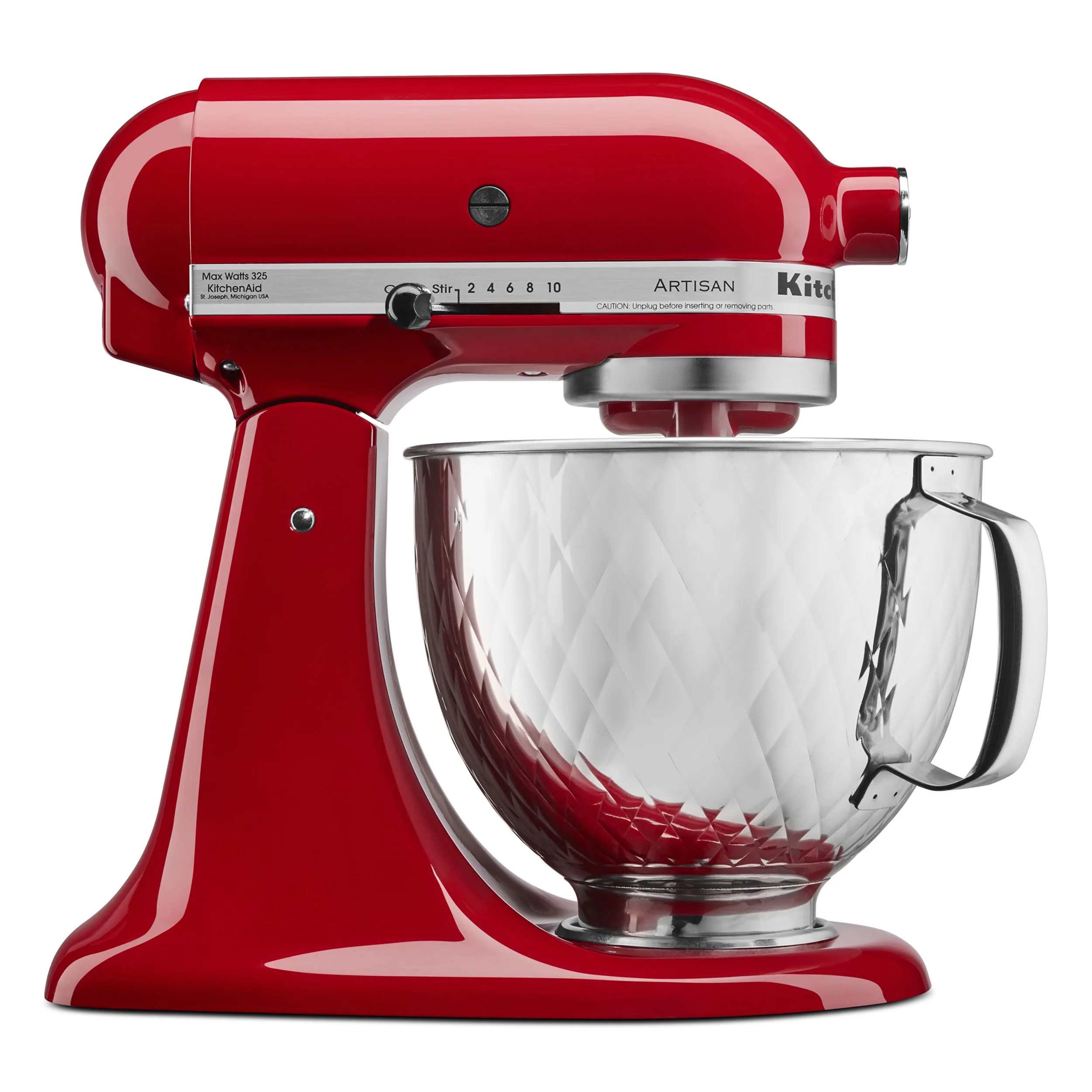 KitchenAid 5 Quart Tilt Head Quilted Stainless Steel Bowl, KSM5SSBQB