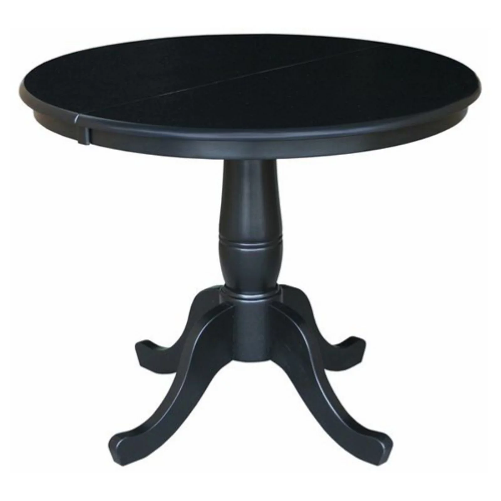 International Concepts Newbern 36 in. Round Top Pedestal Dining Table with 12 in. Leaf