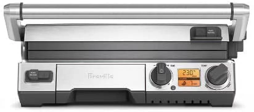 Breville BGR820XL Smart Grill, Electric Countertop Grill, Brushed Stainless Steel.