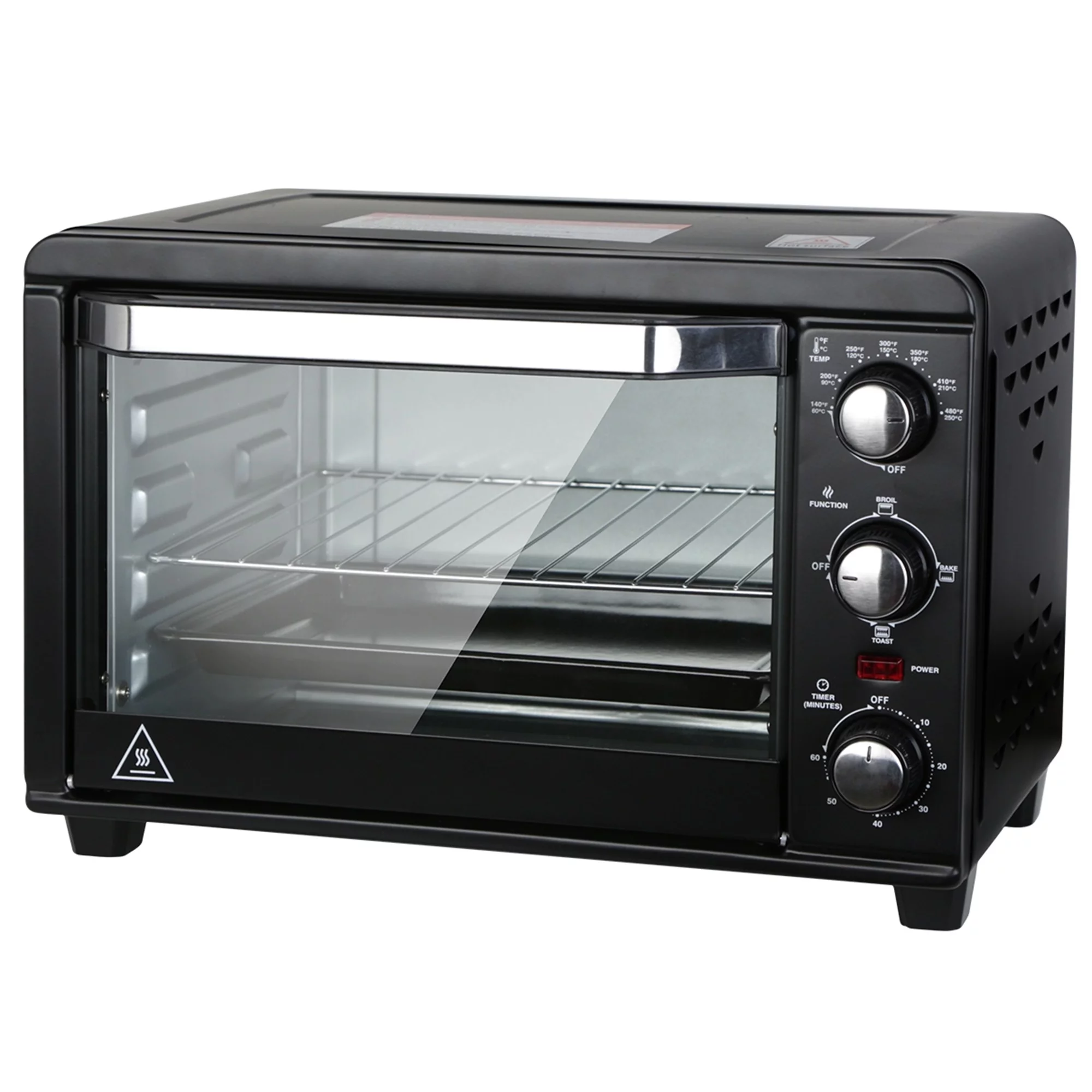 Canddidliike Extra Large 20L Toaster Oven with Timer Stainless Steel Finish