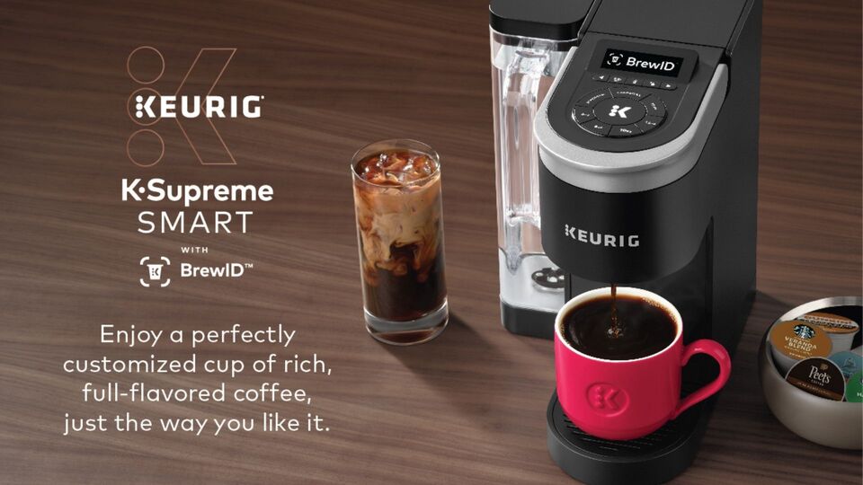 Keurig K-Supreme SMART Coffee Maker, MultiStream Technology, Brews 6-12oz Cup Sizes, White