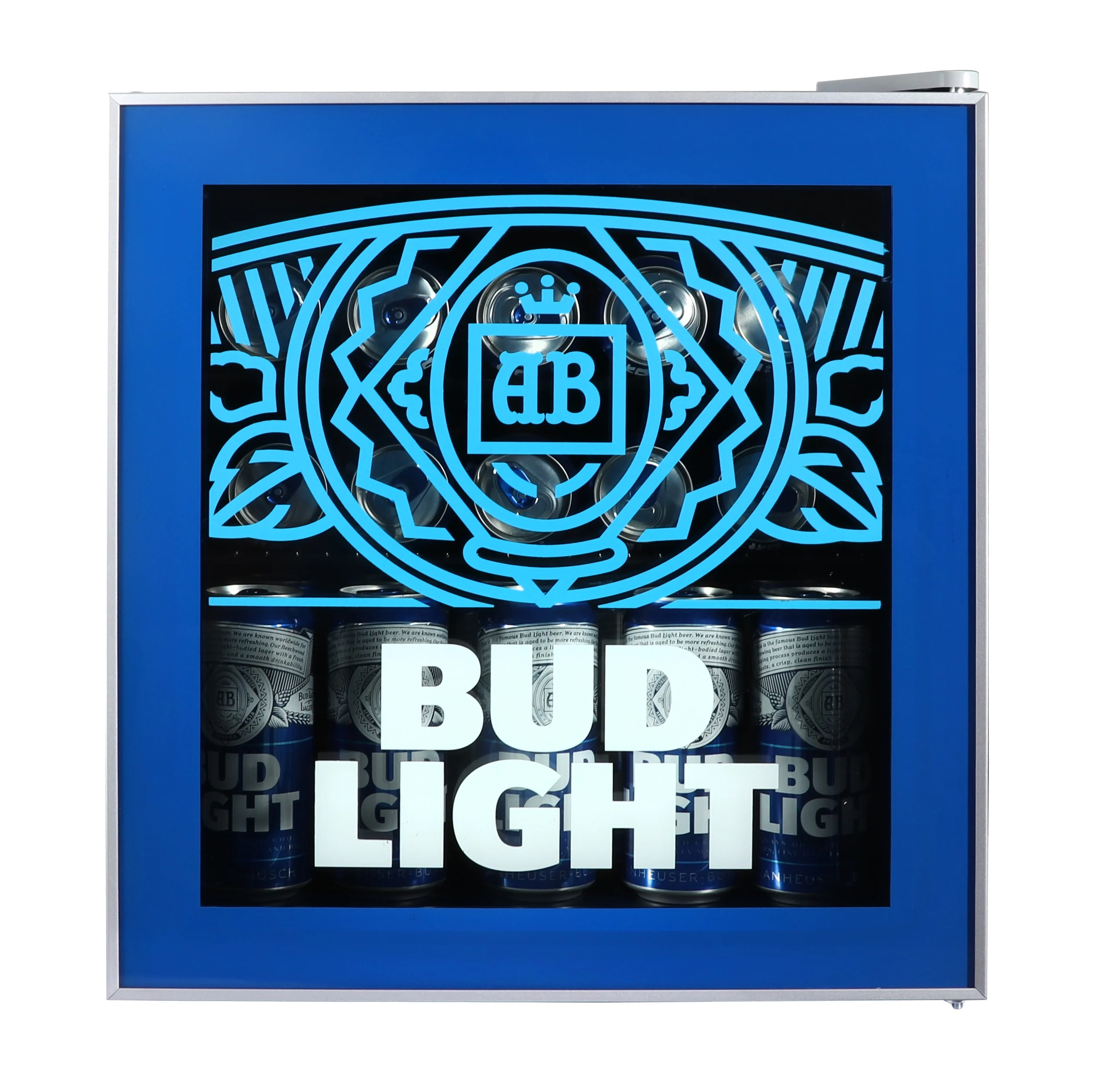 Bud Light 50L Party Cooler, Blue, 1.8 Cu. Ft