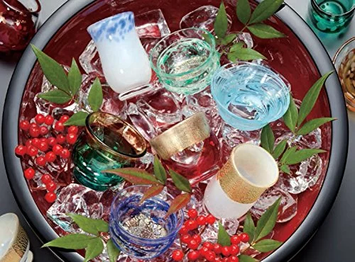 Adelia Tsugaru Glass Cup 12 Months Collection (Ochoko / Guinomi / Cup / Mini Glass) 5 (Fresh Green) ? F-62200// Dishwasher