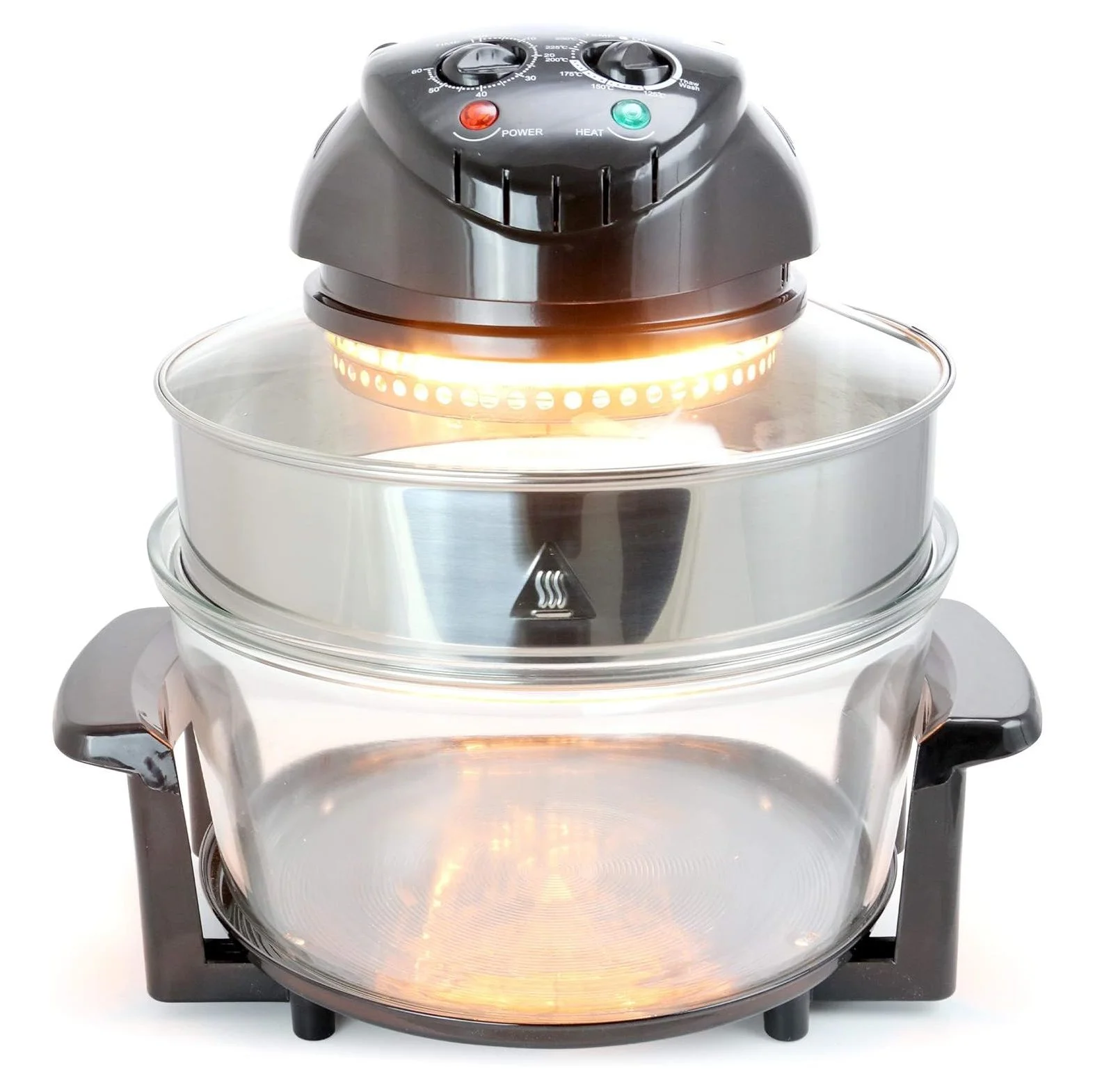 BULYAXIA Multipurpose Halogen Oven Air fryer in Black, 13 quart