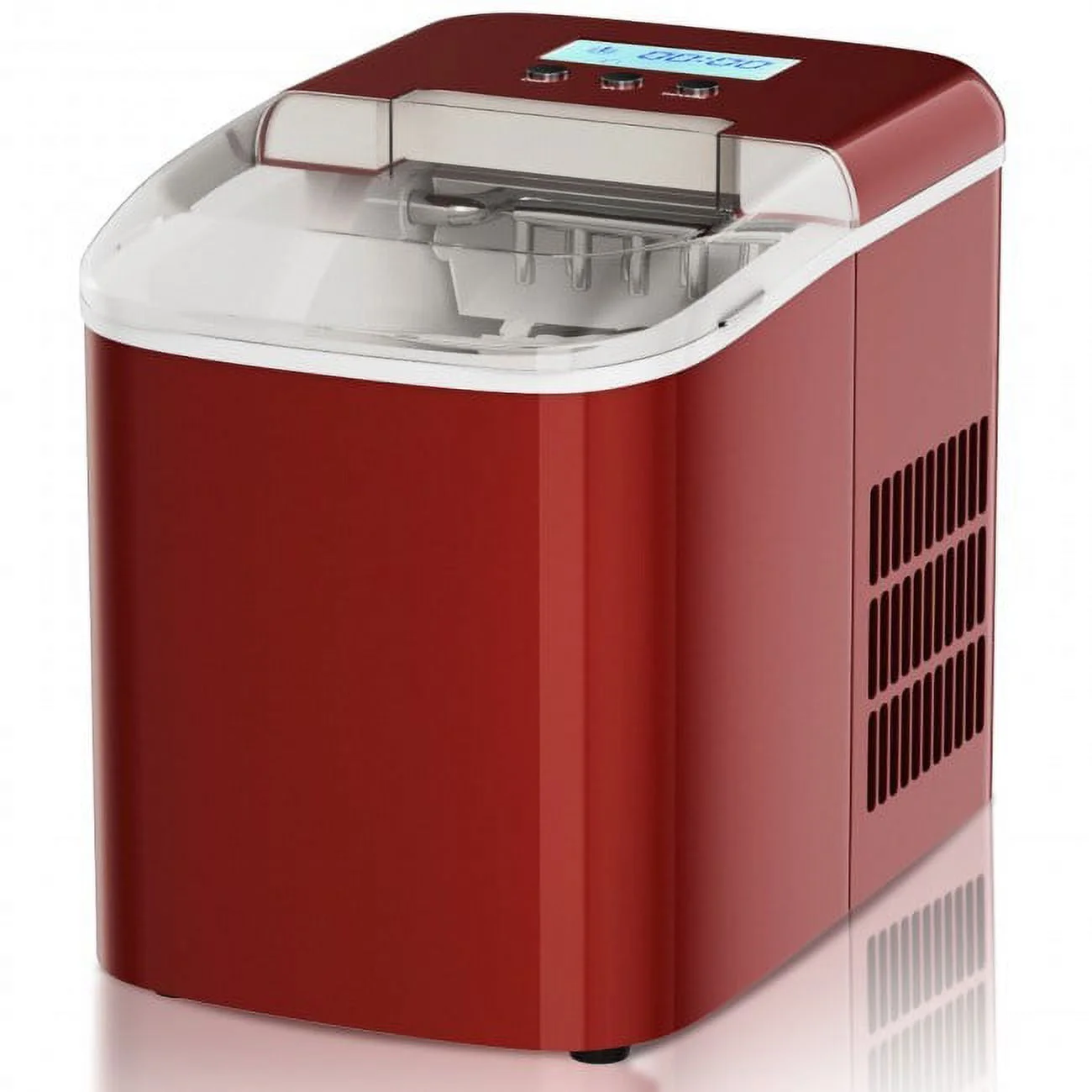 GIFFIH 26 lbs Countertop LCD Display Ice Maker with Ice Scoop