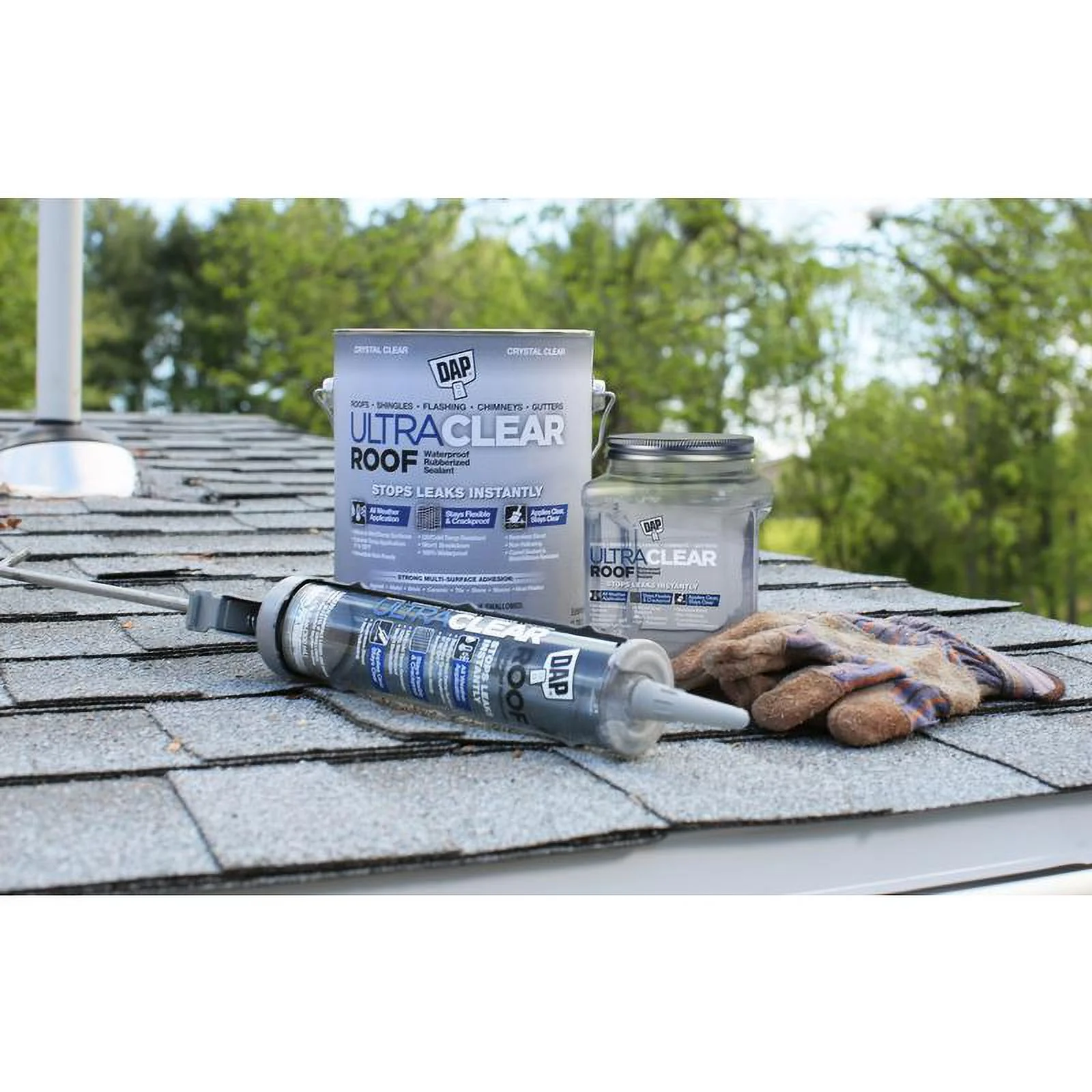 DAP Ultra Clear Roof Crystal Clear Solvent-Based Resin All Purpose Sealant 32 oz