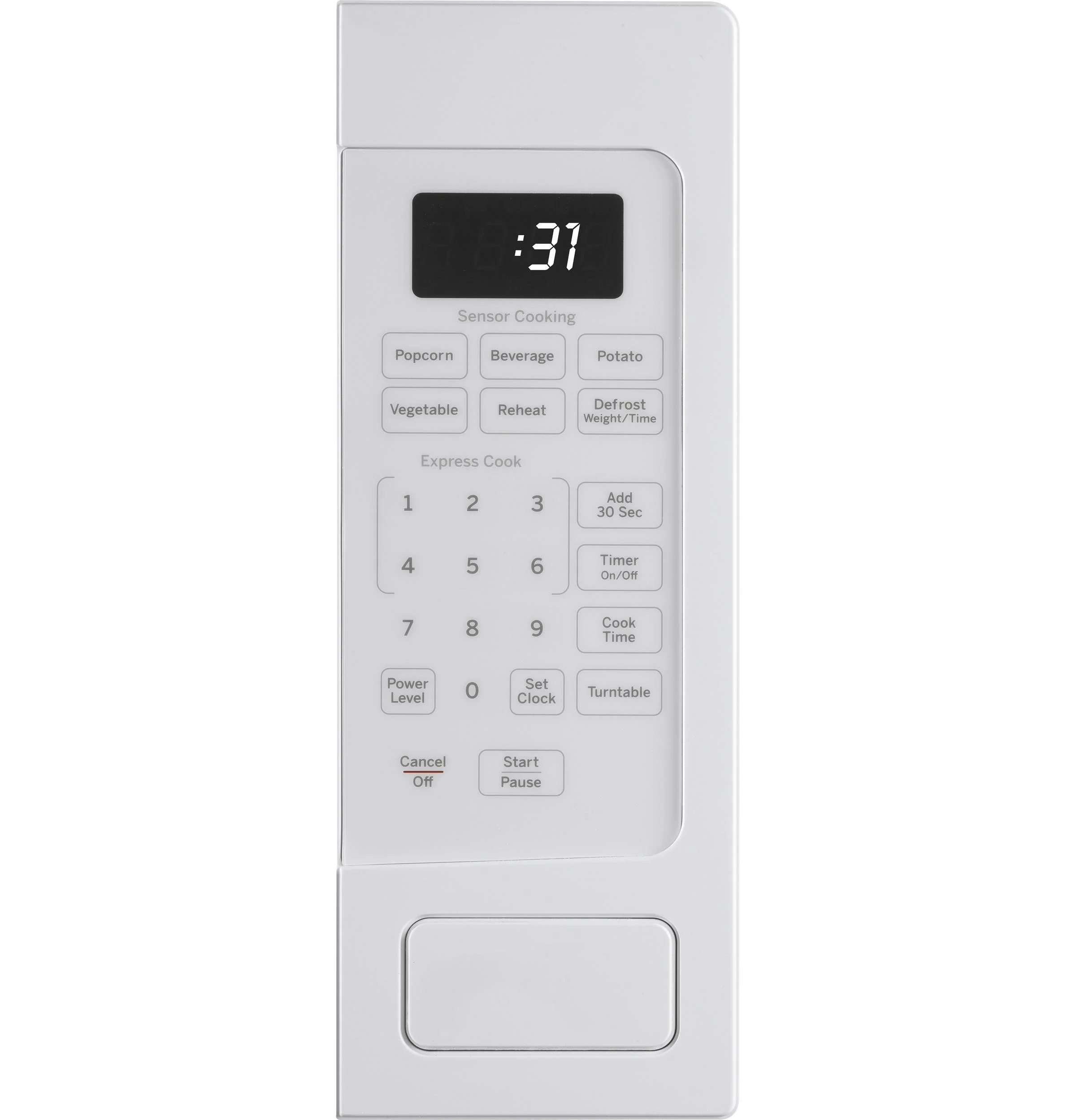 GE Profile 1.1 Cu. Ft. Countertop Microwave Oven, White, 800 Watts