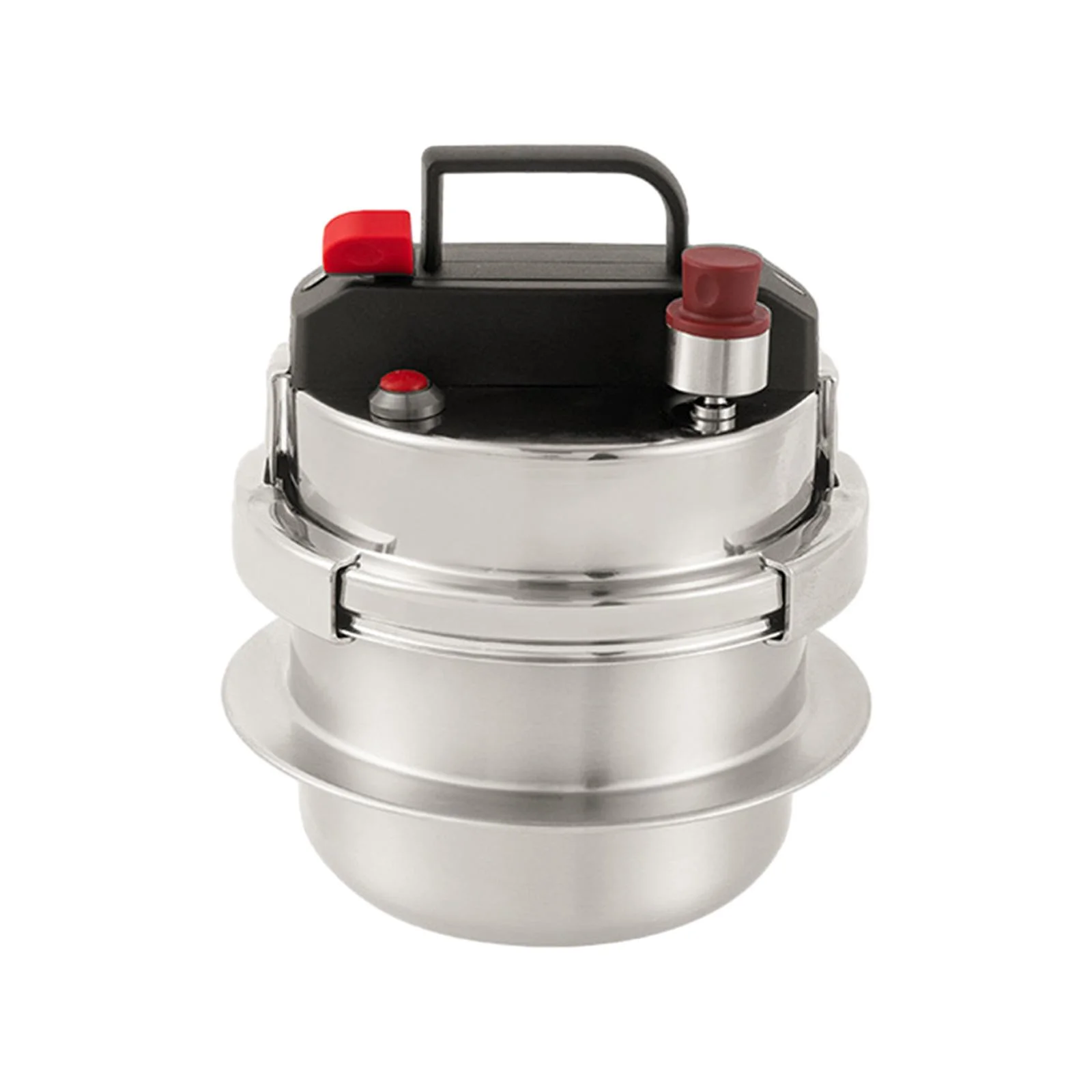 CUTICATE Small Cooking Pot Pressure Canner Multi Cooker Rice Cooker 1.6L for Home, Outdoor Camping, Family, Restaurant