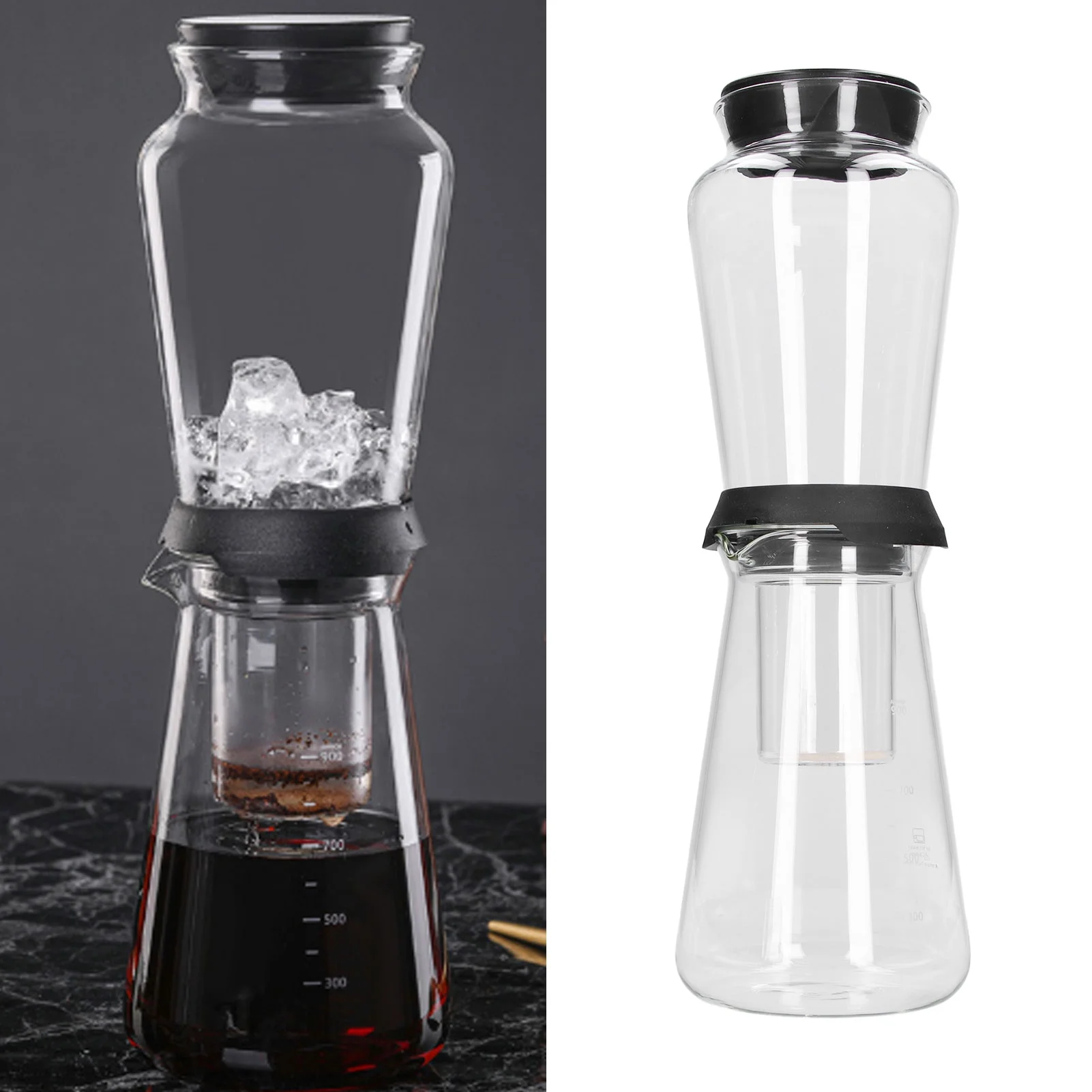 Glass Cold Brew Dripper, Durable Taste Professional Ice Cold Brew Dripper for Home