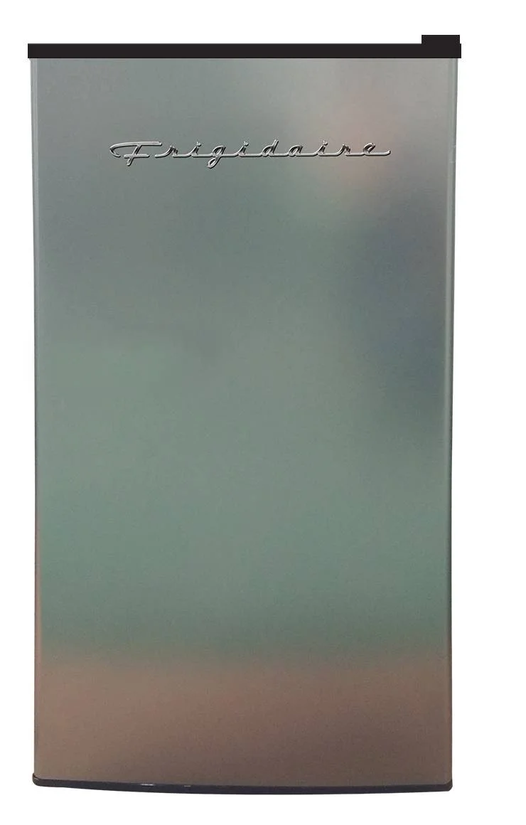 Frigidaire, 4.5 Cu. Ft. Compact Fridge with Chrome Trim - EFR492, Platinum