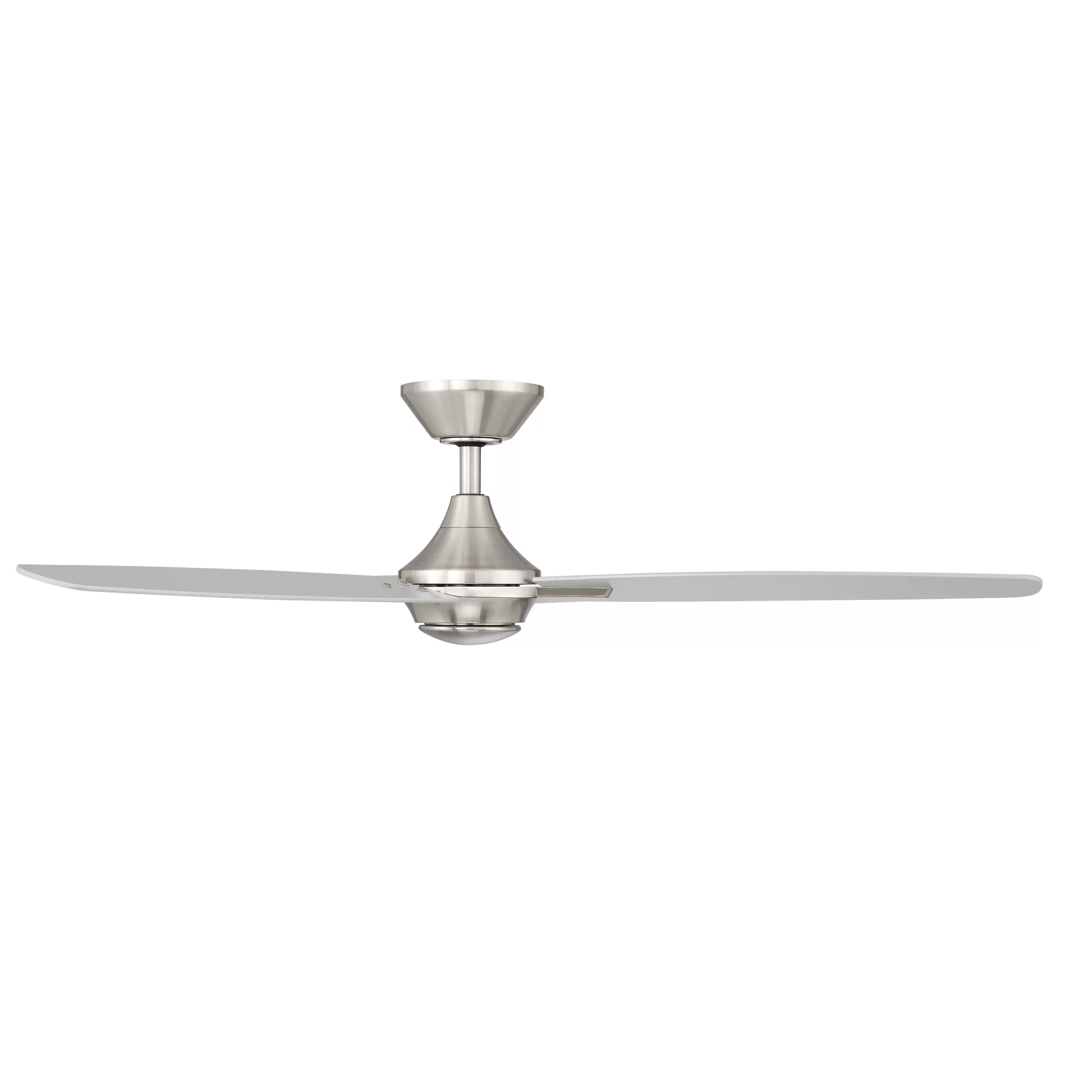 Blitzen Indoor and Outdoor 3-Blade Smart Ceiling Fan 54in Brushed Nickel with Remote Control