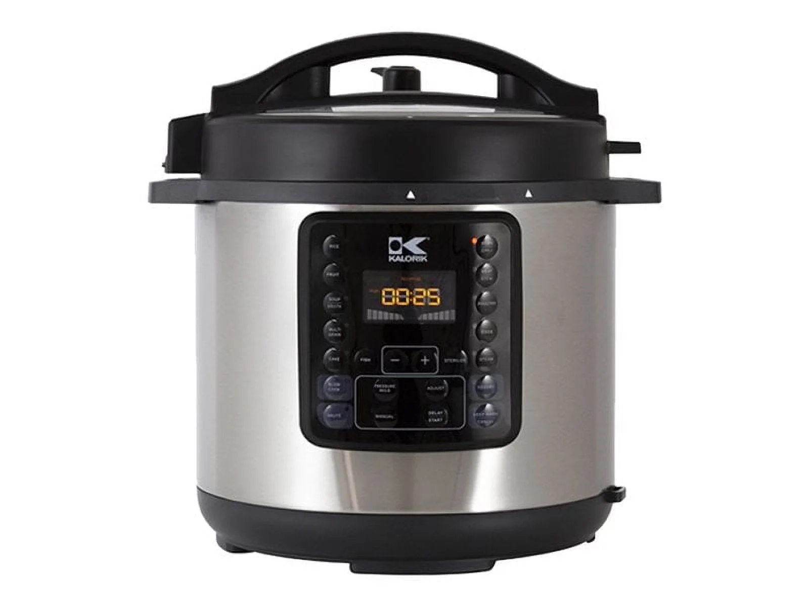 Kalorik 8 Quart 10-in-1 Multi Use Pressure Cooker, Stainless Steel