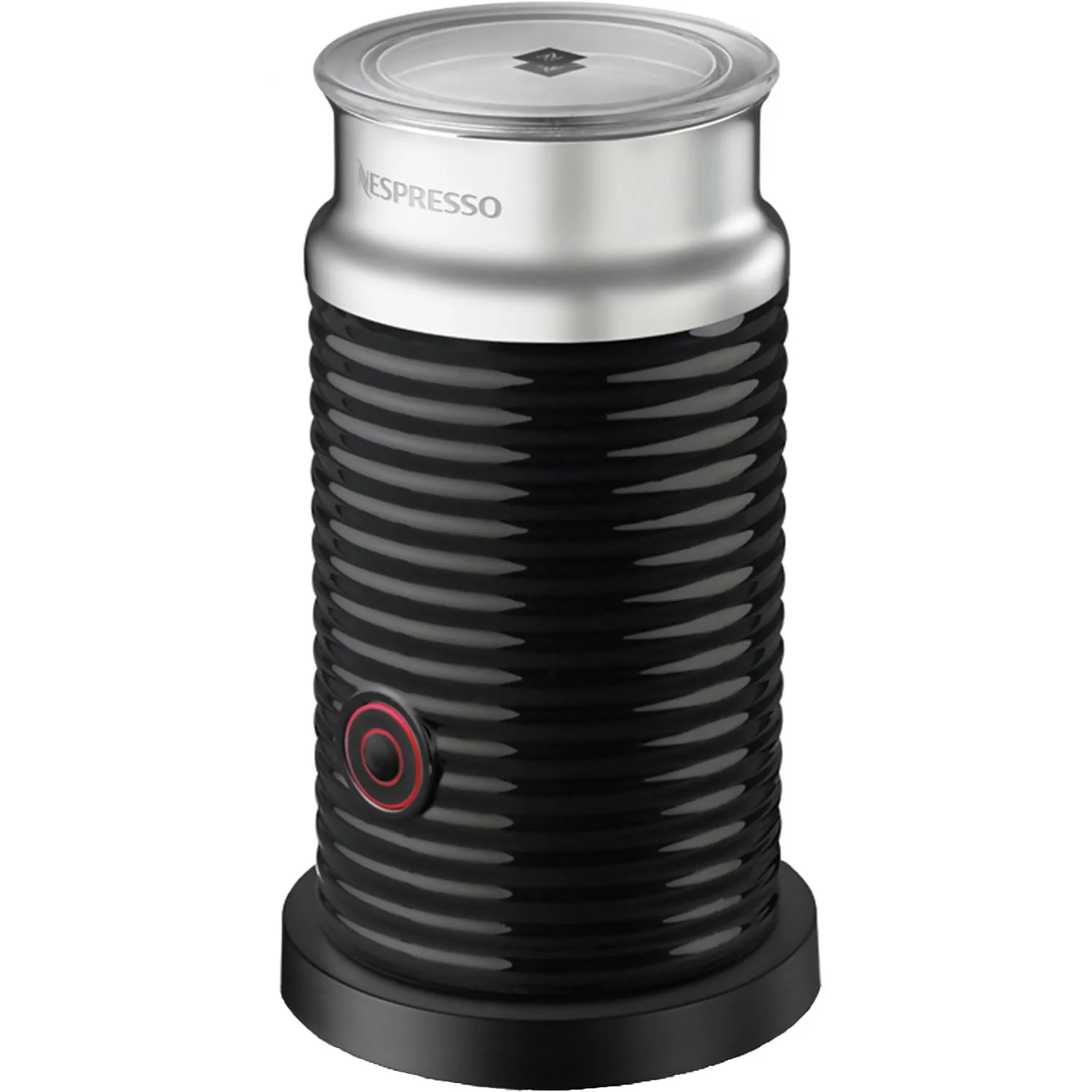 Breville Nespresso Vertuo Coffee & Espresso Single-Serve Machine in Red and Aeroccino Milk Frother in Black