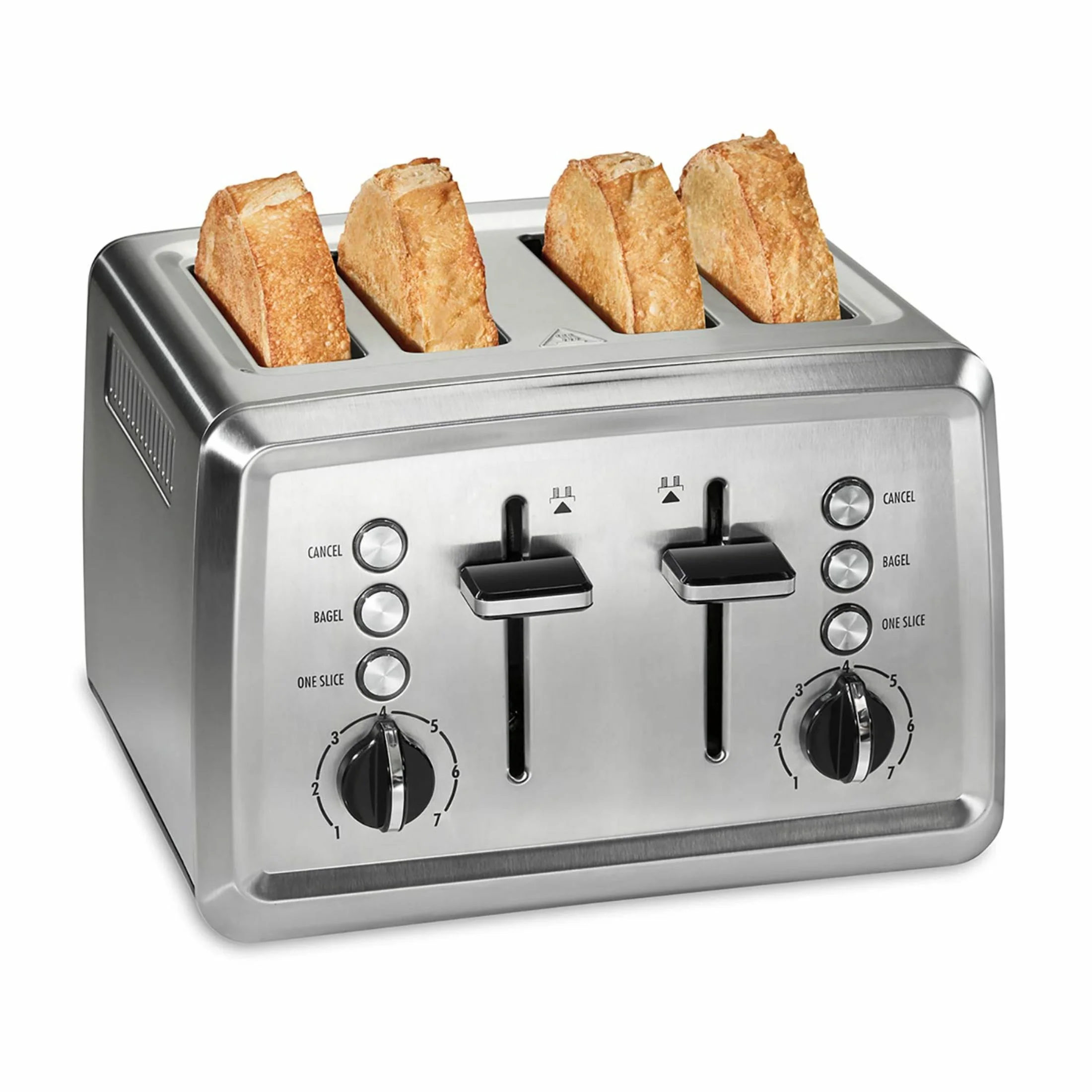 Hamilton Beach Modern Stainless Steel 4 Slice Toaster with Extra-Wide Slots - Stainless-Steel