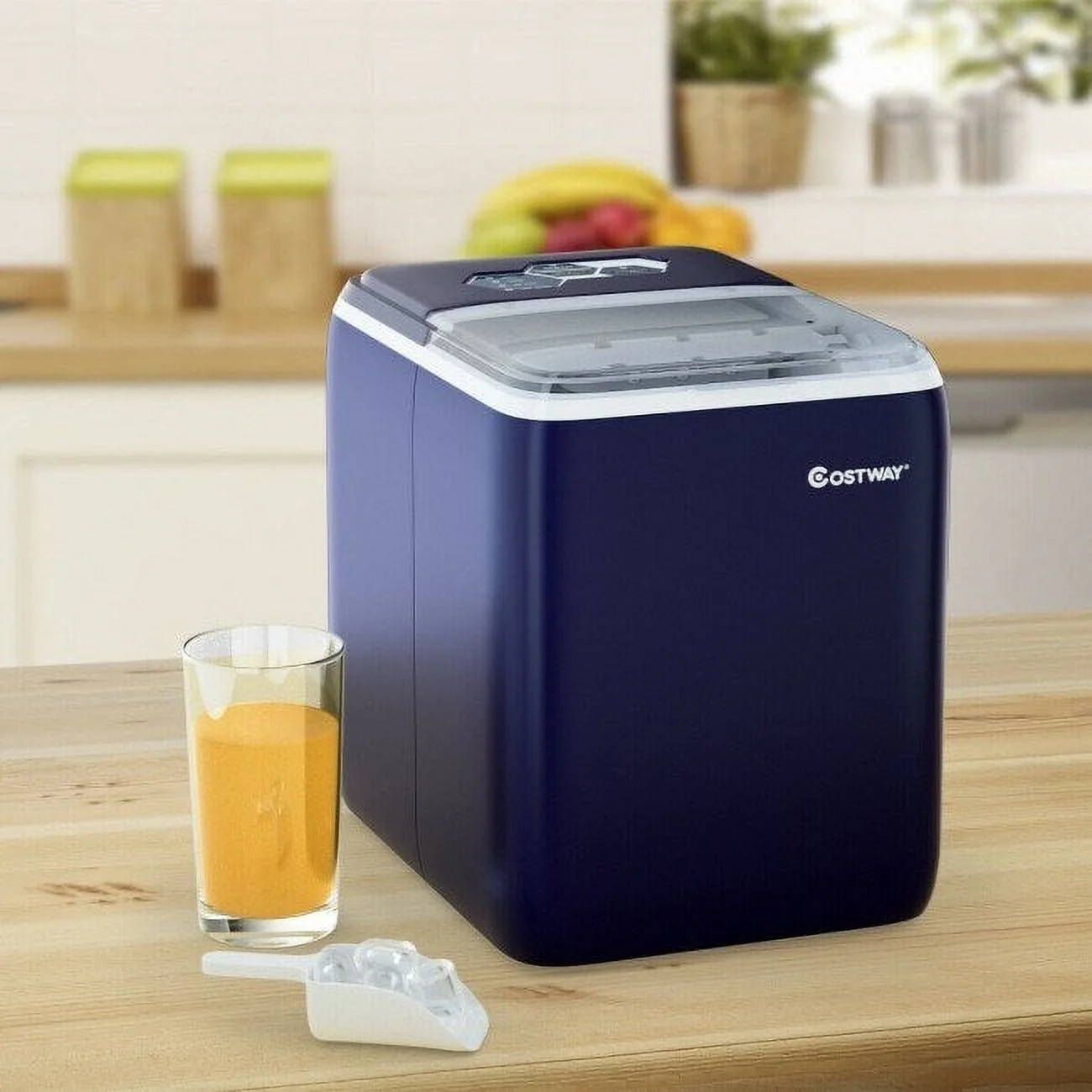 44 lbs Portable Countertop Ice Maker Machine with Scoop