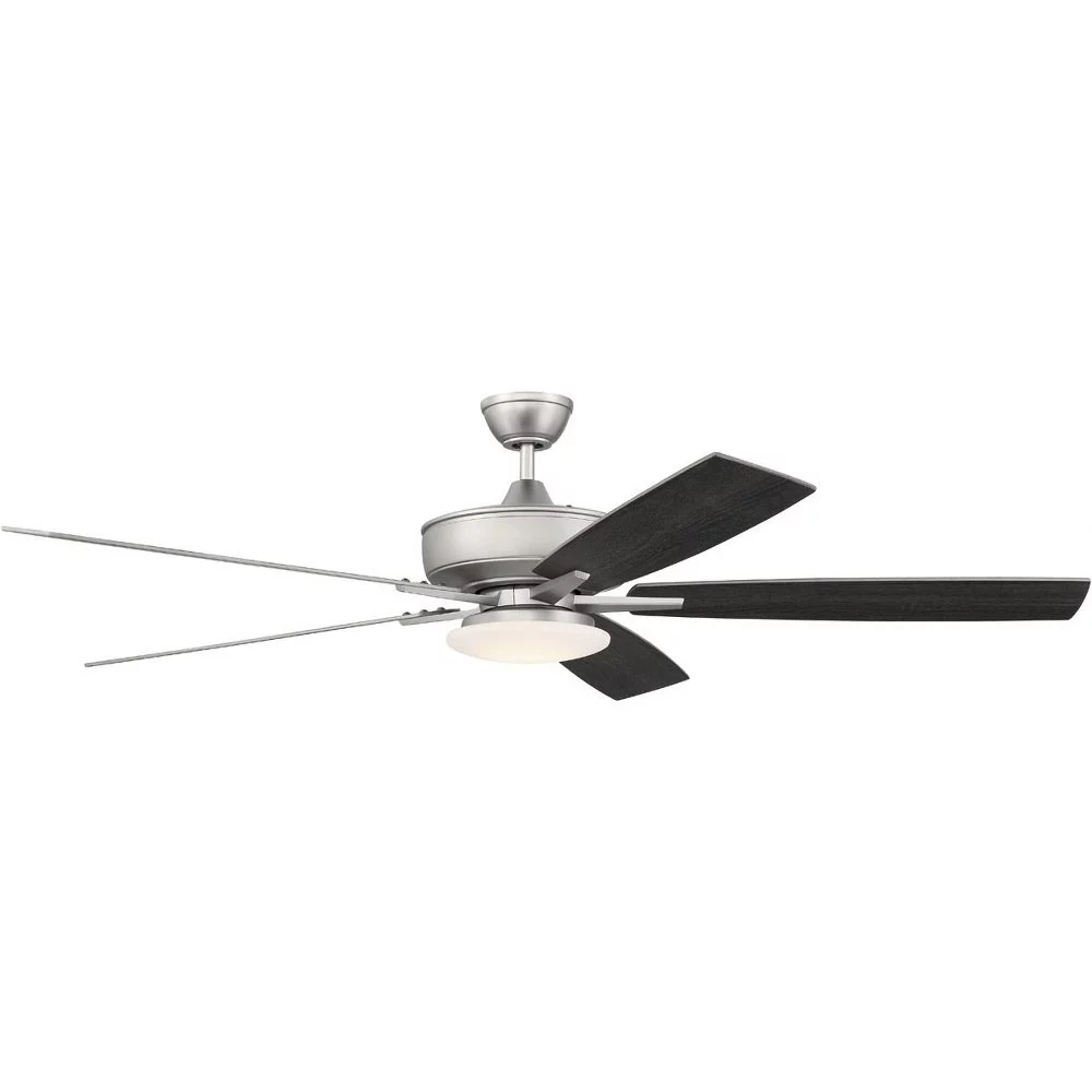 Craftmade S1125-60 Super Pro 60' 5 Blade Led Indoor Ceiling Fan - White / Washed Oak
