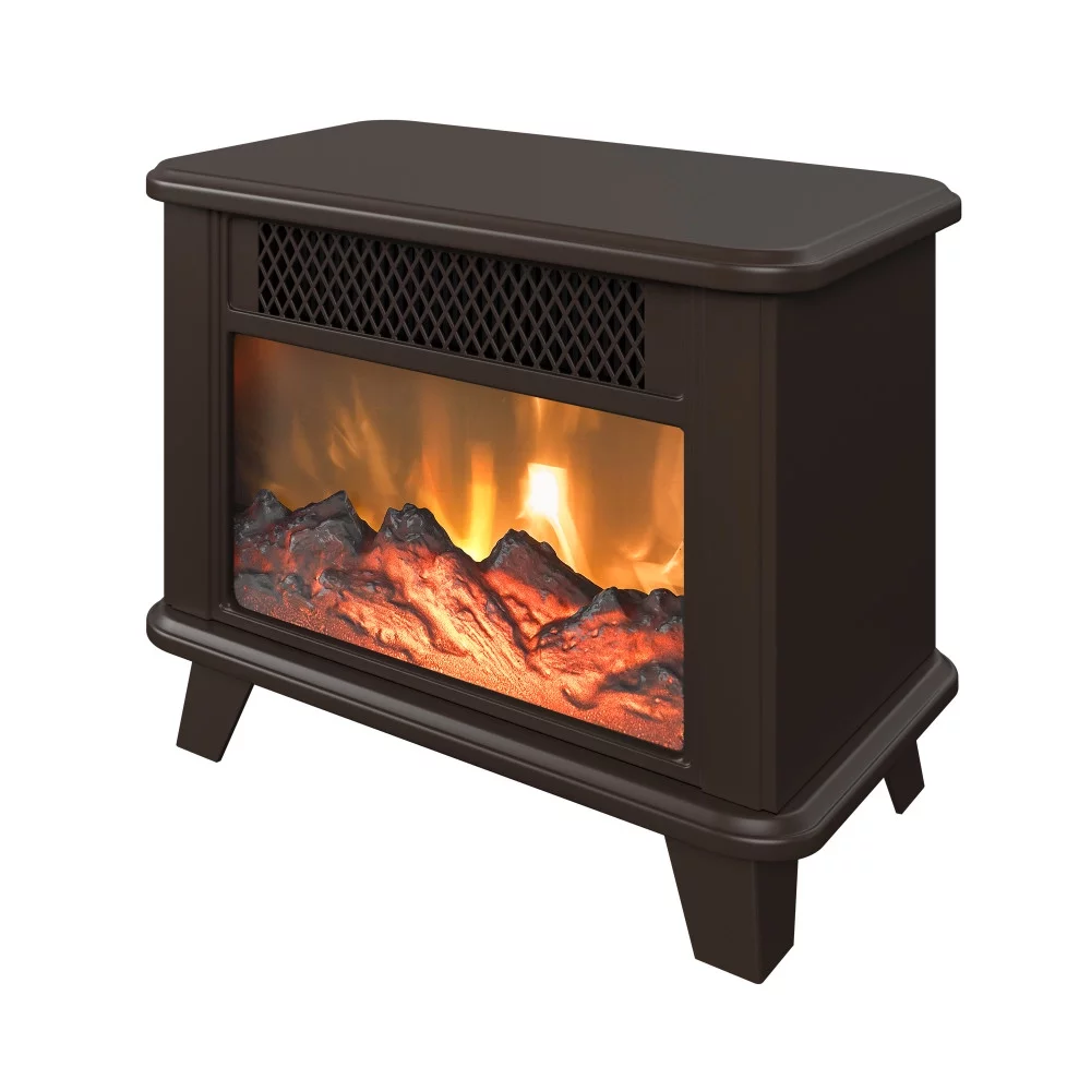 ChimneyFree Electric Fireplace Personal Space Heater, Bronze