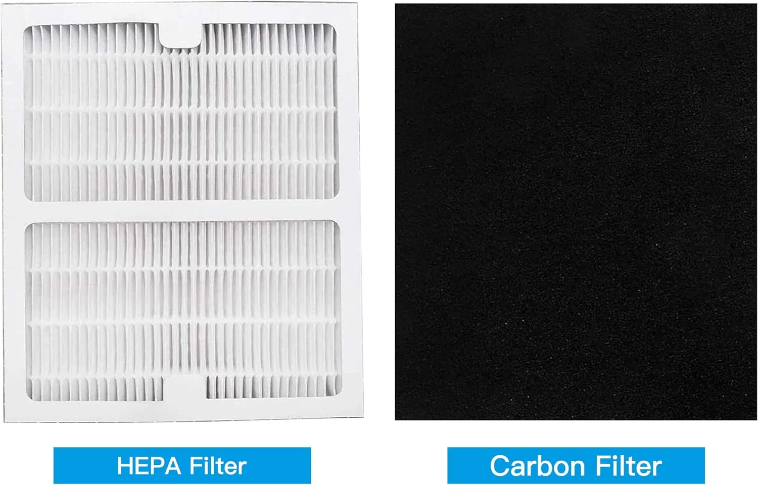 Idylis Air Purifier Filter A Replacement Set - 2 Packs Hepa & Carbon Filters - Compatible with IAP-10-100, IAP-10-150, AC-2119 - Model #IAF-H-100A -