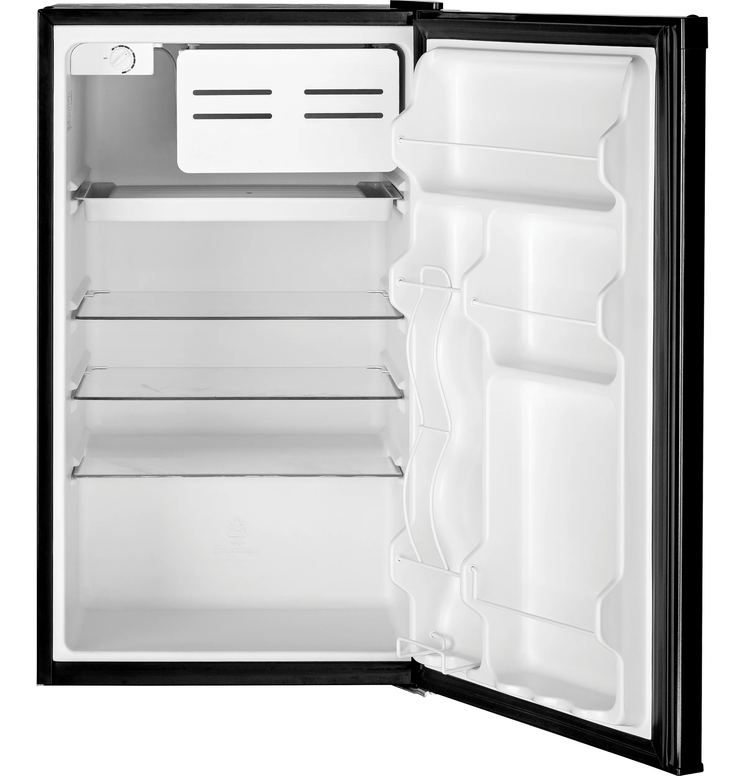 GE Appliances 4.4 Cu Ft Single Door Compact Refrigerator, Black