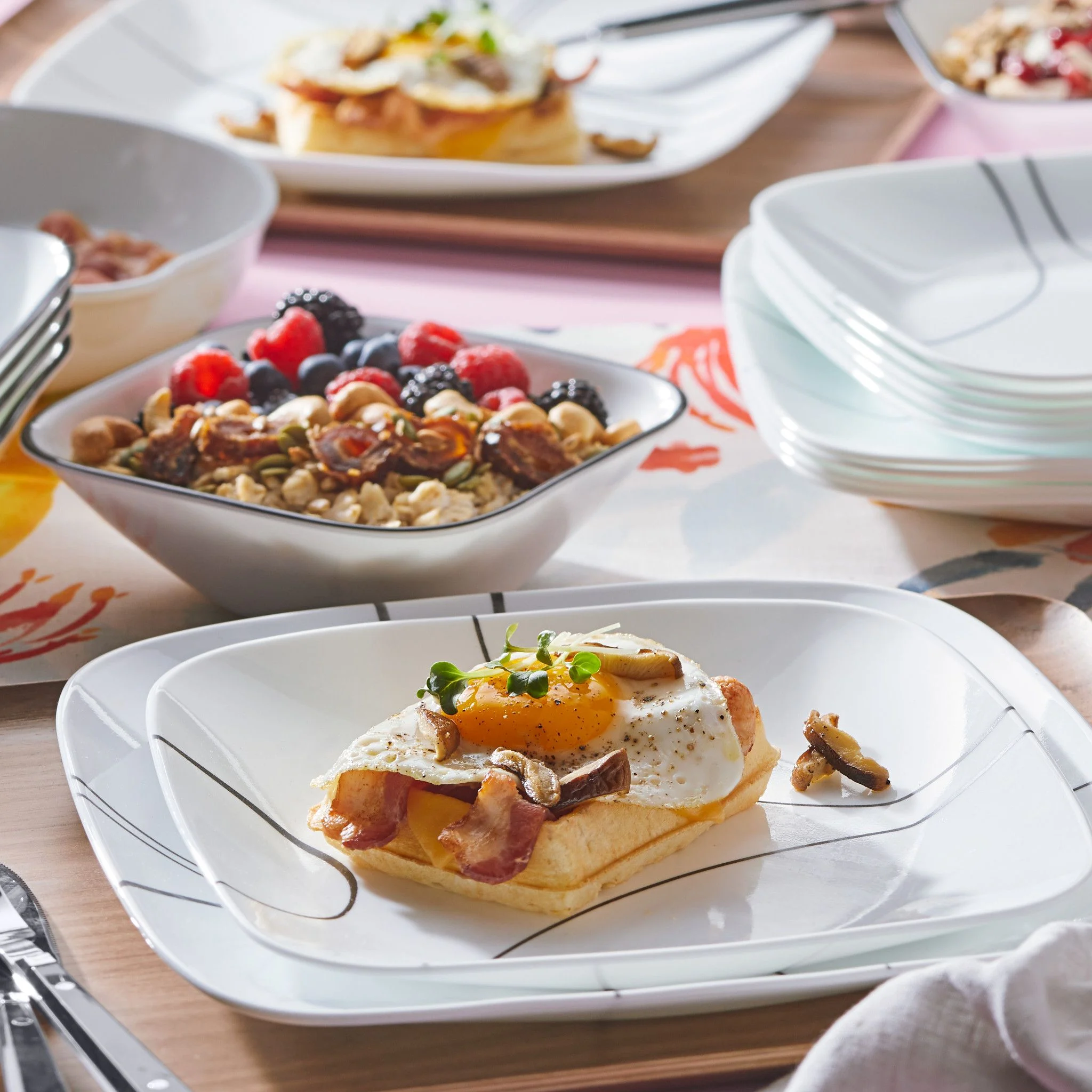 Corelle Simple Lines 18-piece Dinnerware Set, Service for 6