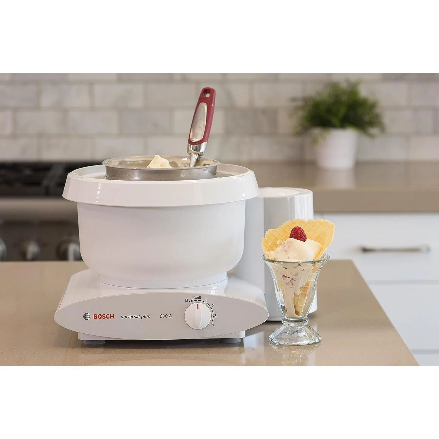 Ice Cream Maker Attachment for Universal Plus and ZQRPCA Artiste Mixers