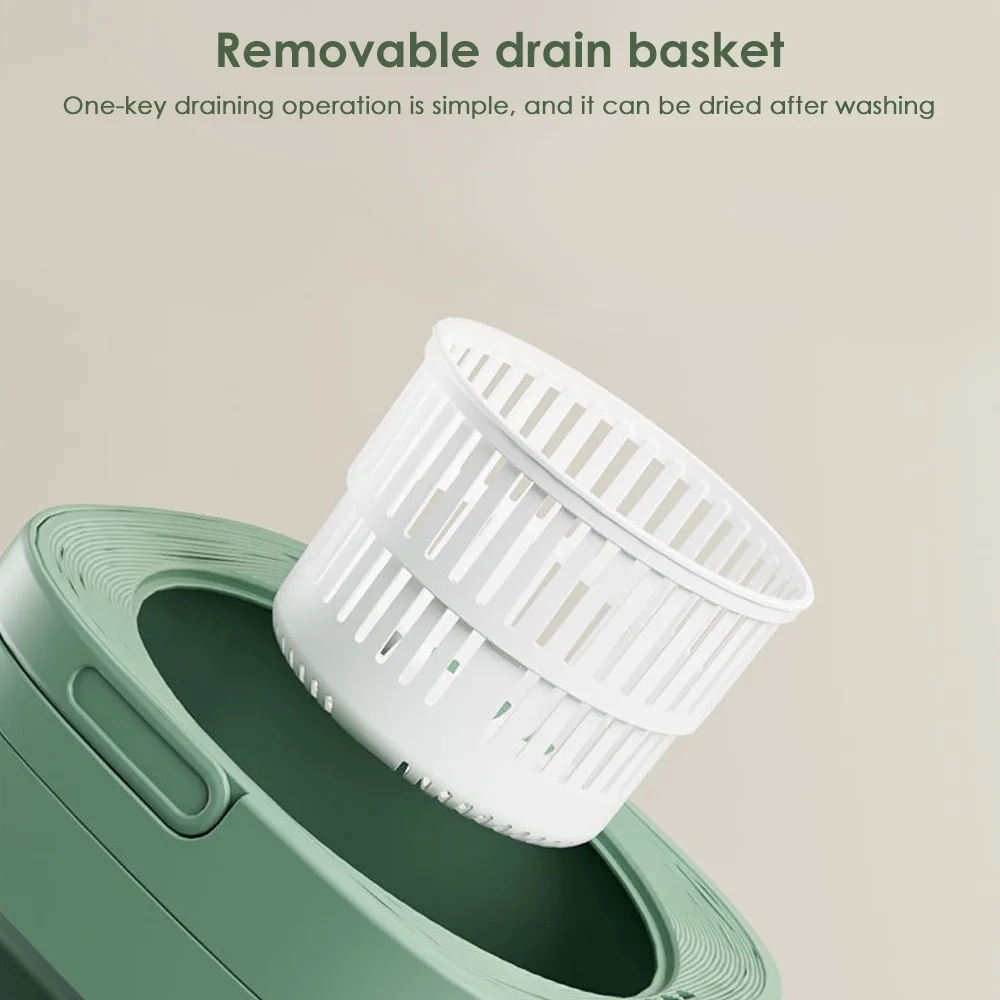 JahyShow Folding Mini Washer and Spin Dryer - Portable Laundry Machine with 3 Modes, 8L Capacity