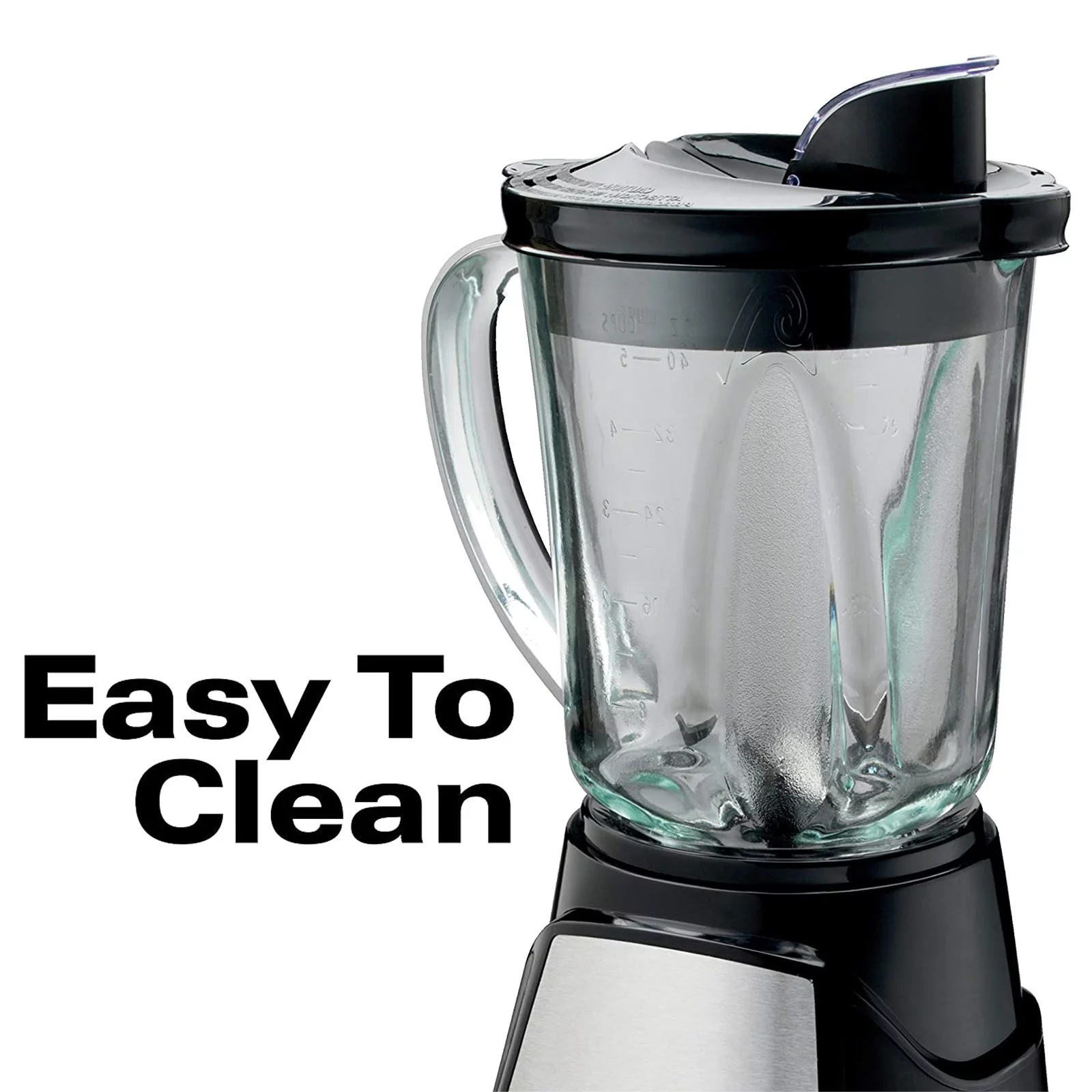 Kitchen Countertop Blender - for Shakes & Smoothies Puree Crush Ice Make - 12 Functions (Black)