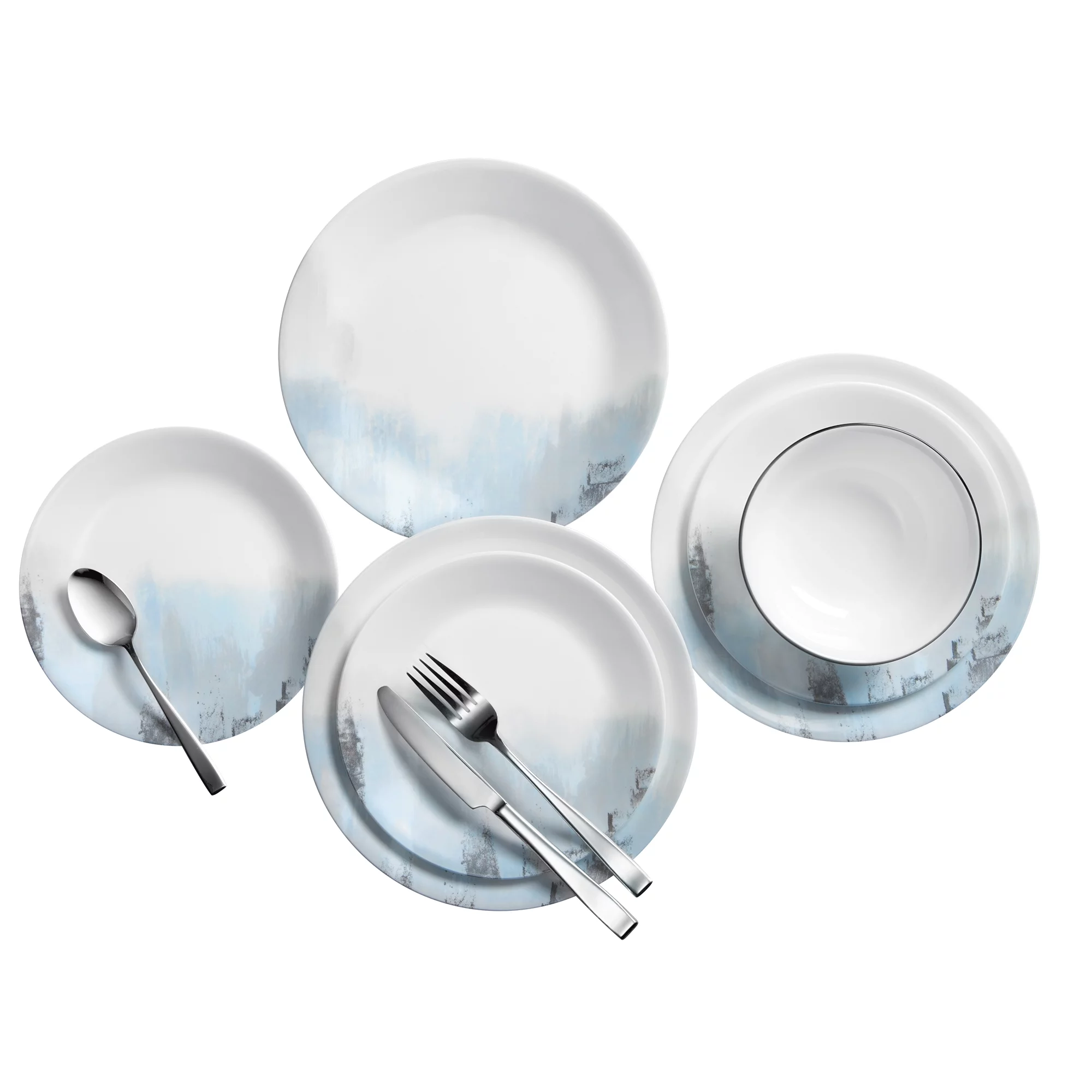 Corelle Tranquil Reflection 12-piece Dinnerware Set, Service for 4