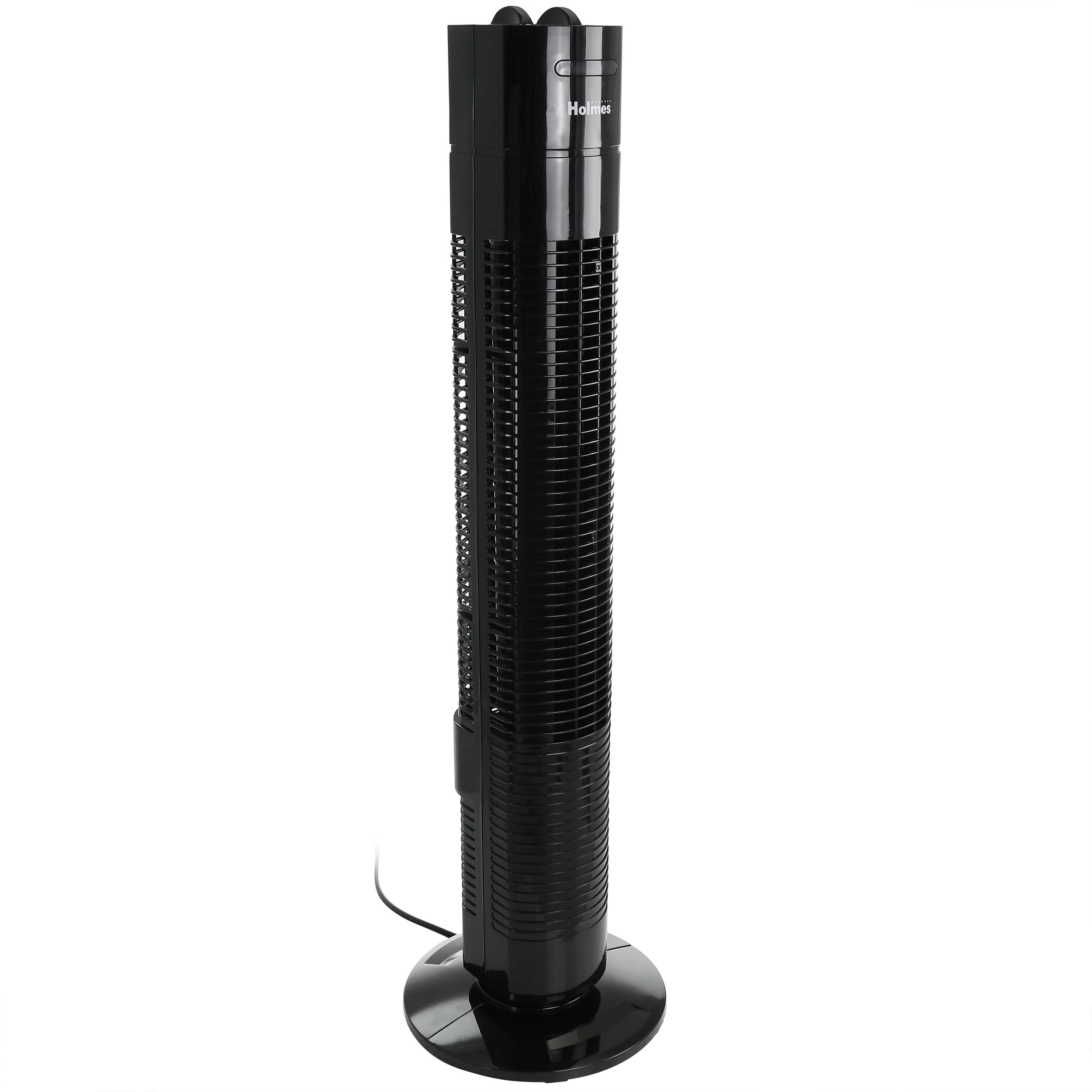 Holmes 31 Inch Oscillating Tower Fan with 3 Speed Settings in Black