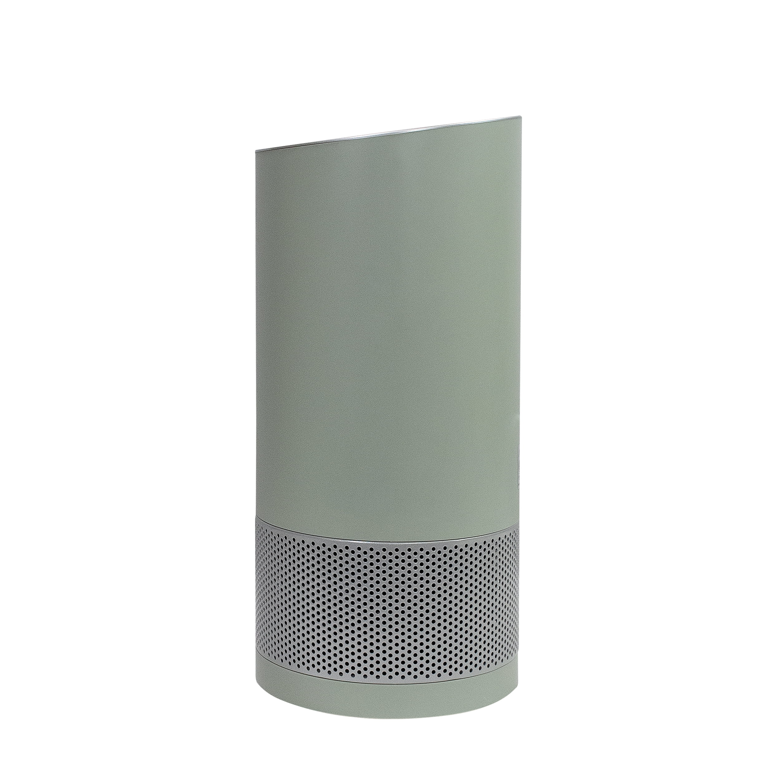 Hunter Fan Company HP400 Round Tower Air Purifier for Small Rooms, Featuring True HEPA Filtration and EcoSilver? Pre-Filter for Allergy and Asthma Relief, Sage and Silver