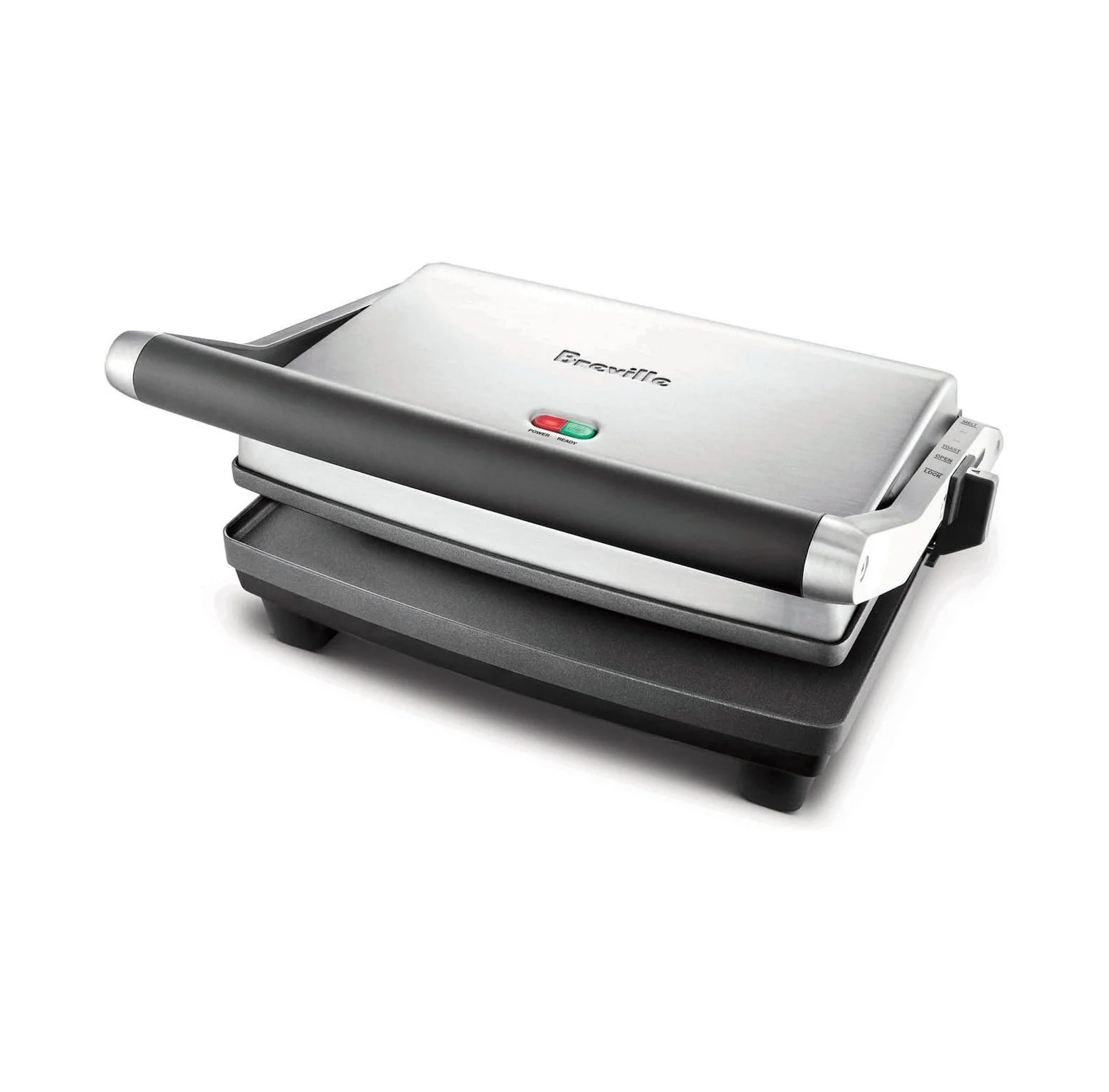 BULYAXIA Duo 1500-Watt Nonstick Panini Press, Silver