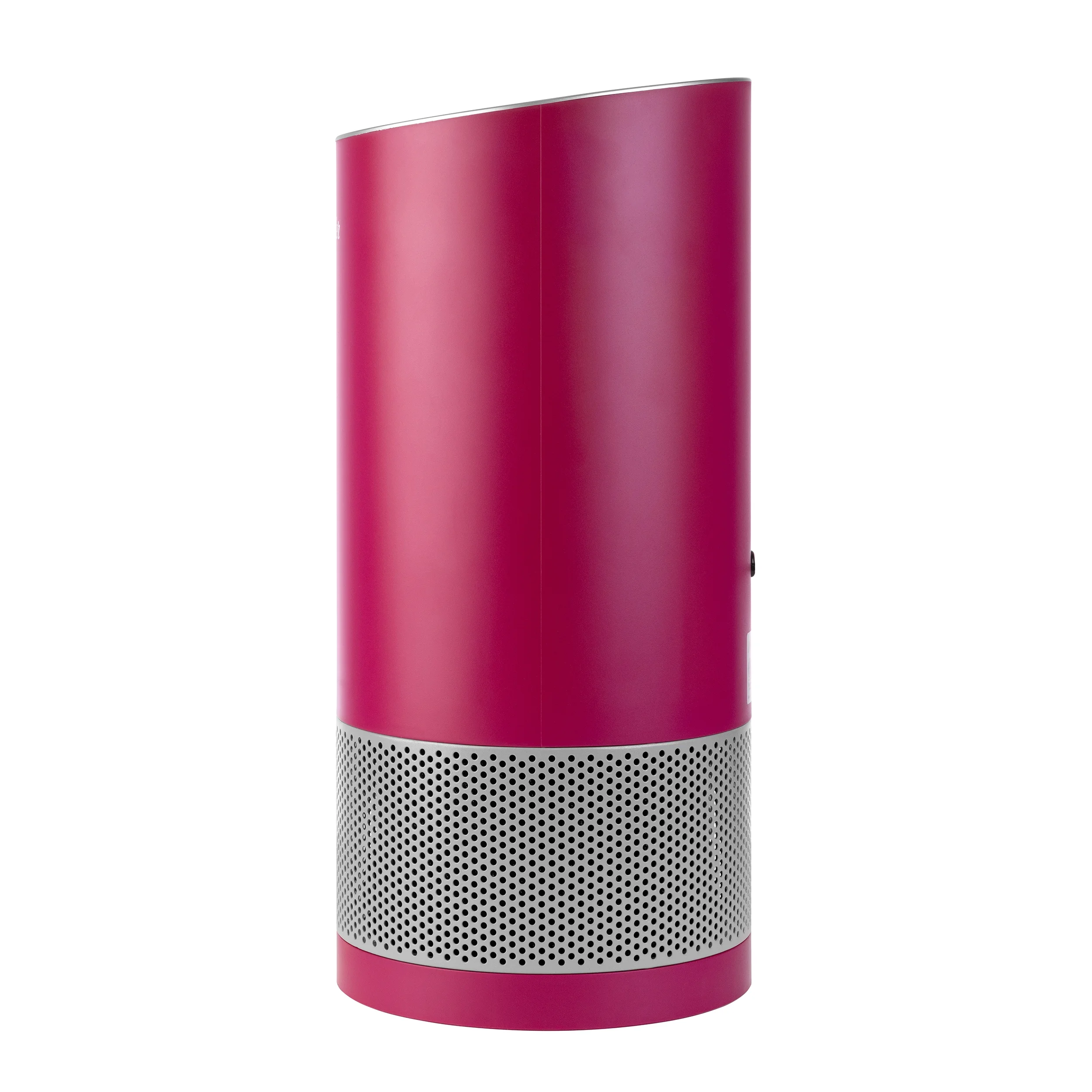 Hunter Fan Company HP400 Round Tower Air Purifier for Small Rooms, Featuring True HEPA Filtration and EcoSilver? Pre-Filter for Allergy and Asthma Relief, Merlot and Silver