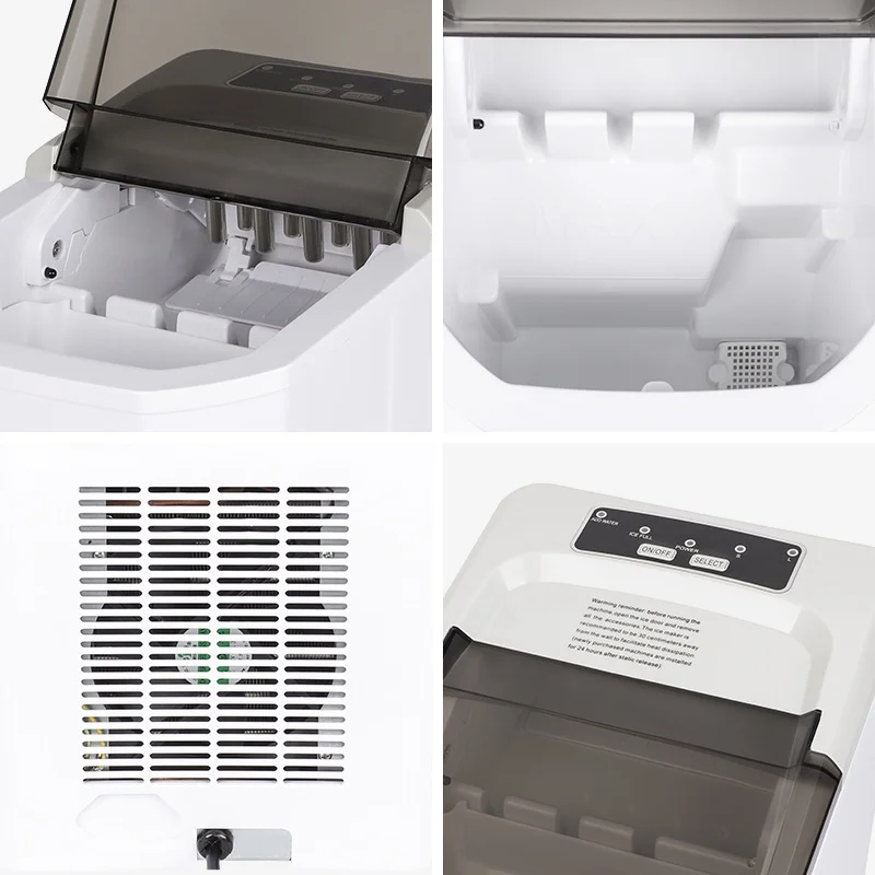 Ice Maker Commercial Household Small Milk Tea Dedicated Wine Bar Dormitory Mini Portable Manual Ice Cube Machine
