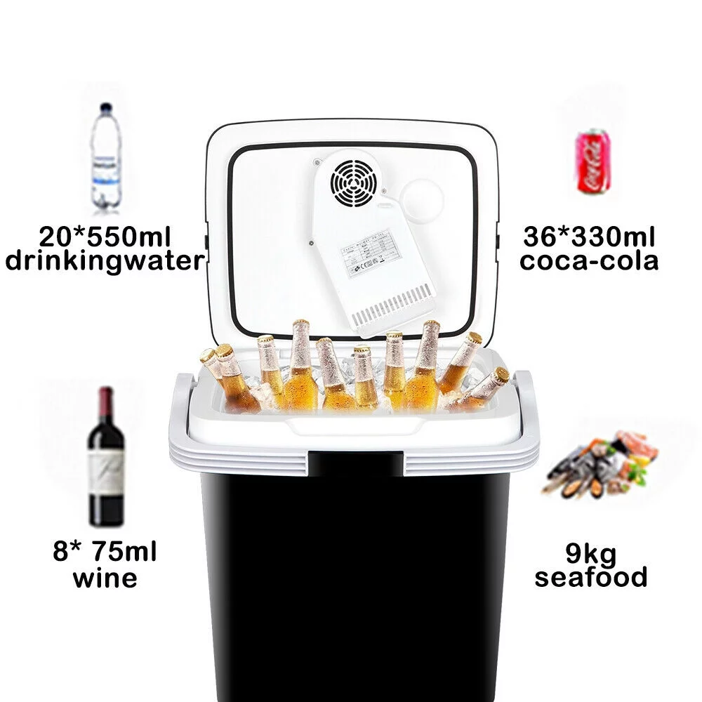 12V Car Iceless Thermoelectric Cooler Warmer Fridge Freezer Food Drink