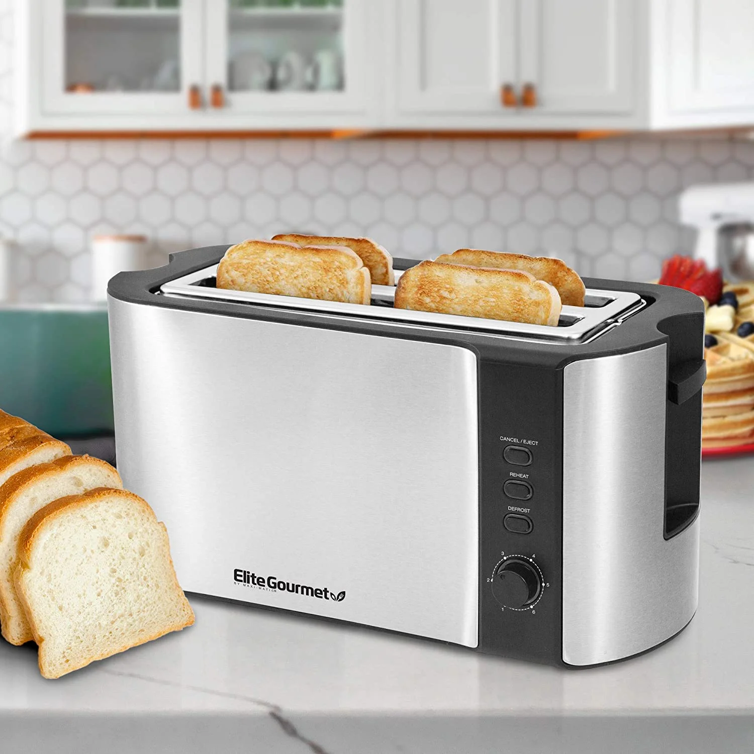 Elite Gourment ECT-3100 4 Slice Long Toaster