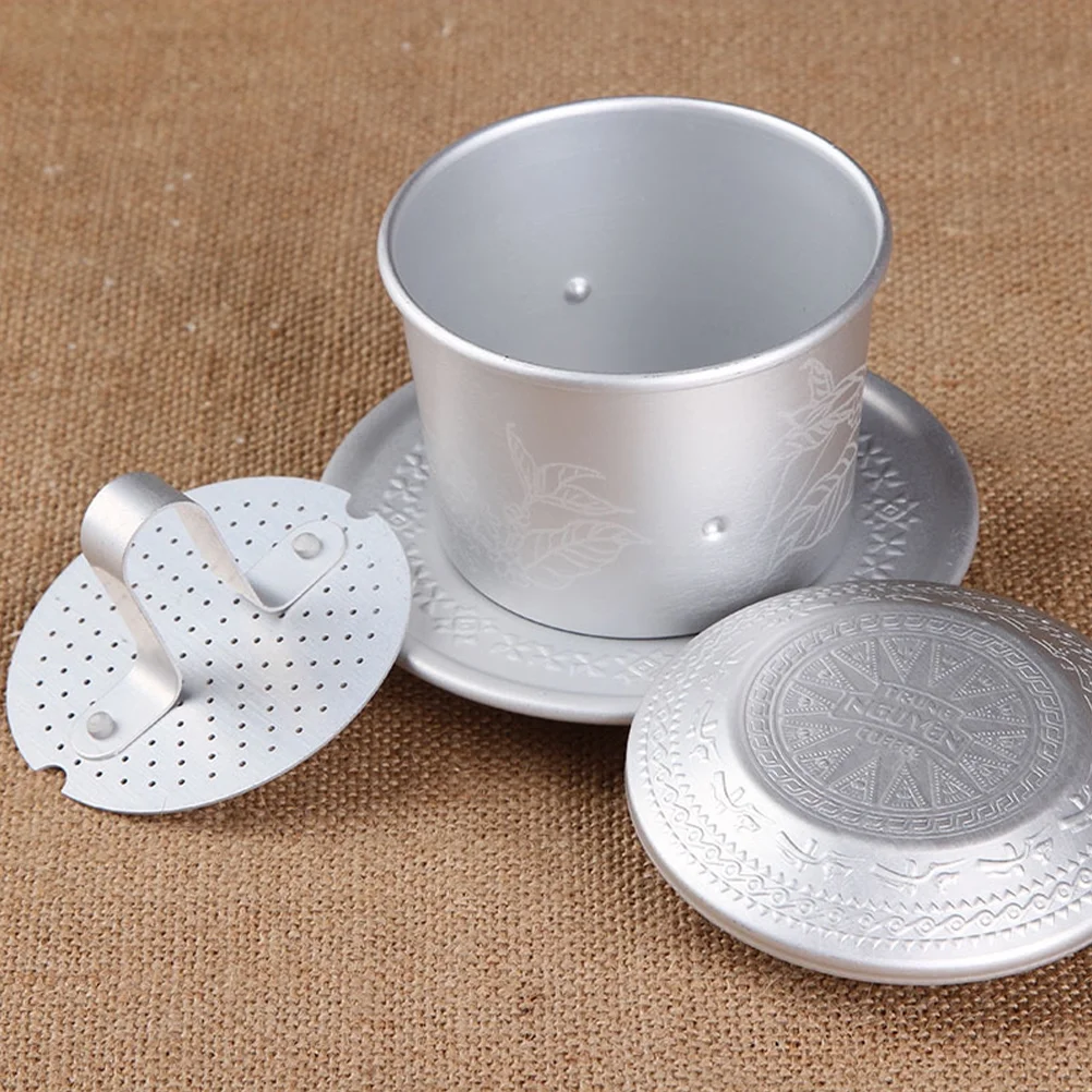 3 Sets Strainer Hand Drip Coffee Vietnamese Coffee Drip Drip Coffee Filter Filter Cup Aluminum Travel