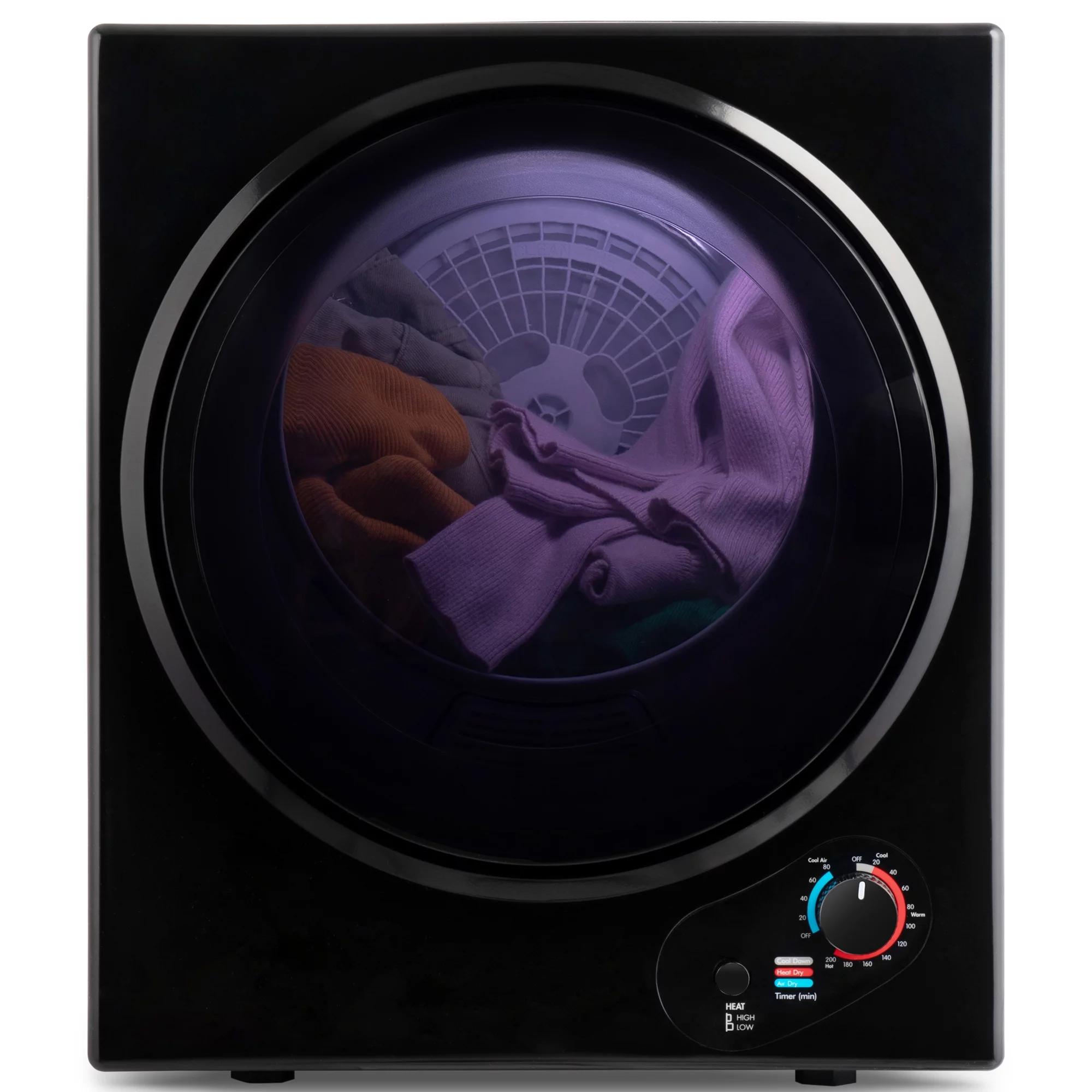CoSoTower Electric Portable Clothes Dryer, Front Load Laundry Dryer For Apartments, Dormitory And Rvs With Easy Knob Control, Wall Mount Kit Included