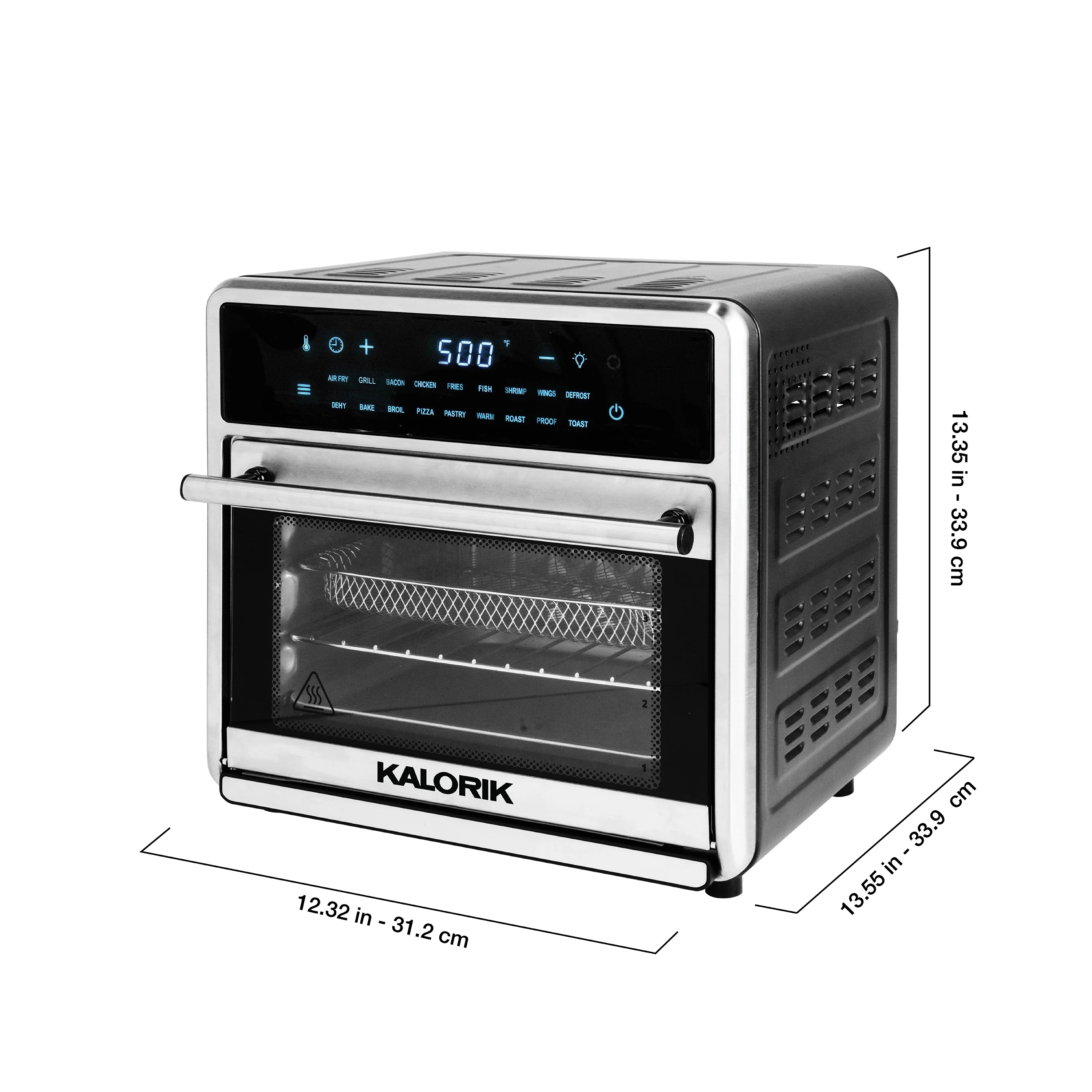 Kalorik MAXX? Touch 16 Quart Air Fryer Oven and Grill, Stainless Steel
