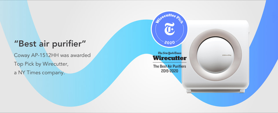Coway Air Purifier Airmega AP-1512HH(White) True HEPA 3-Stages Filtration System with 361 Sq. Ft. Coverage, Auto & Eco Mode