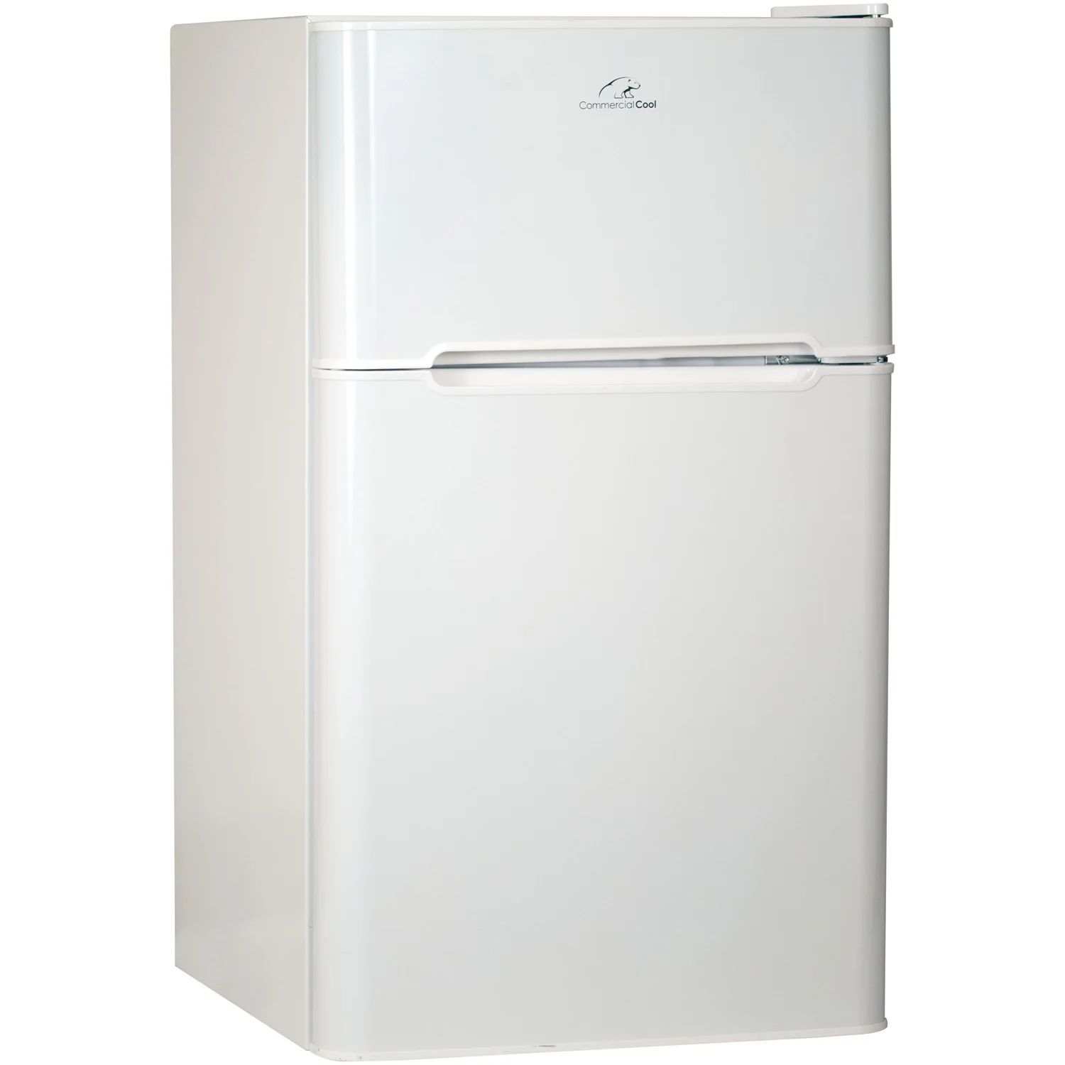 'Commercial Cool CCRD32W Compact Double Door Refrigerator with True Freezer, 3.2 Cu. Ft. Mini Fridge, White'