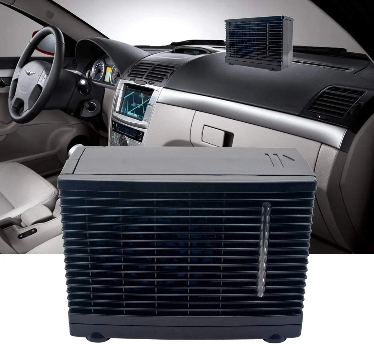 12V Car Auto Evaporative Air Conditioner Portable Water Ice Fan Cooler Air Conditioning