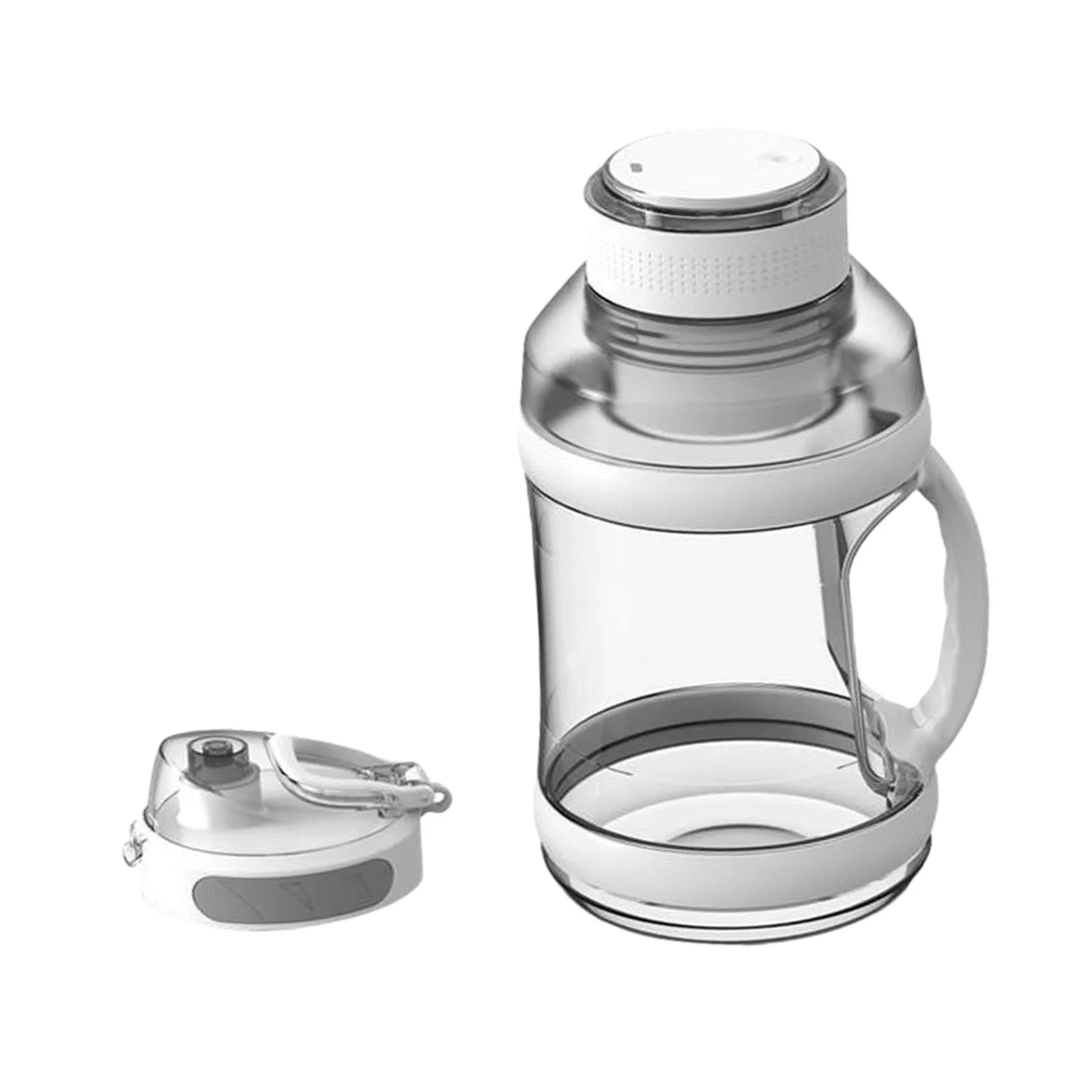 Fresh Juice Blender Portable Blender Cup 2L Outdoor Picnic Cordless Office with Handle Sports Pear Fruit Juice Fruits Blender white